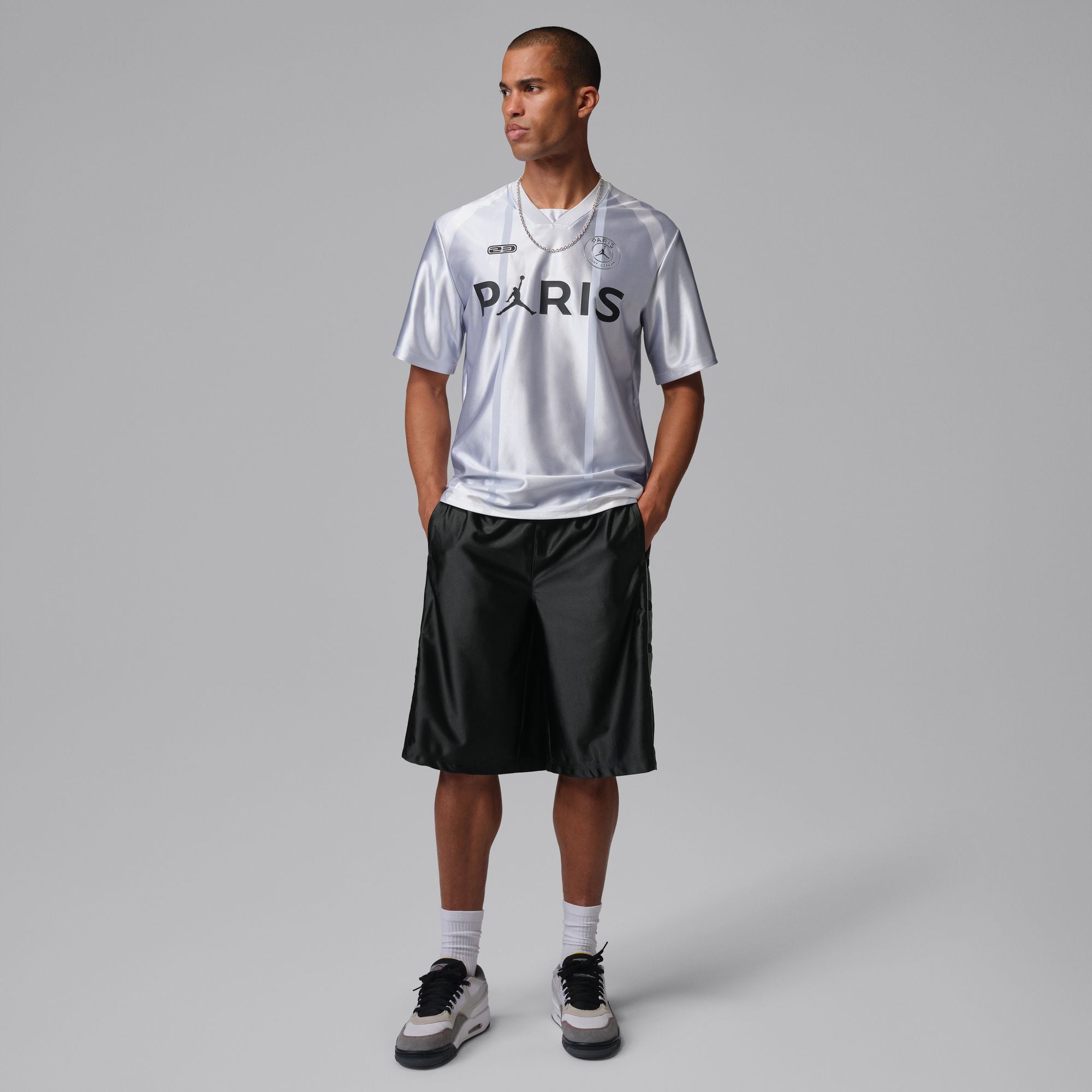 Jordan Paris Saint-Germain Erkek Gri Basketbol Şortu