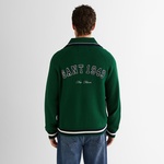 GANT Erkek Yeşil Relaxed Fit Fermuarlı Hırka