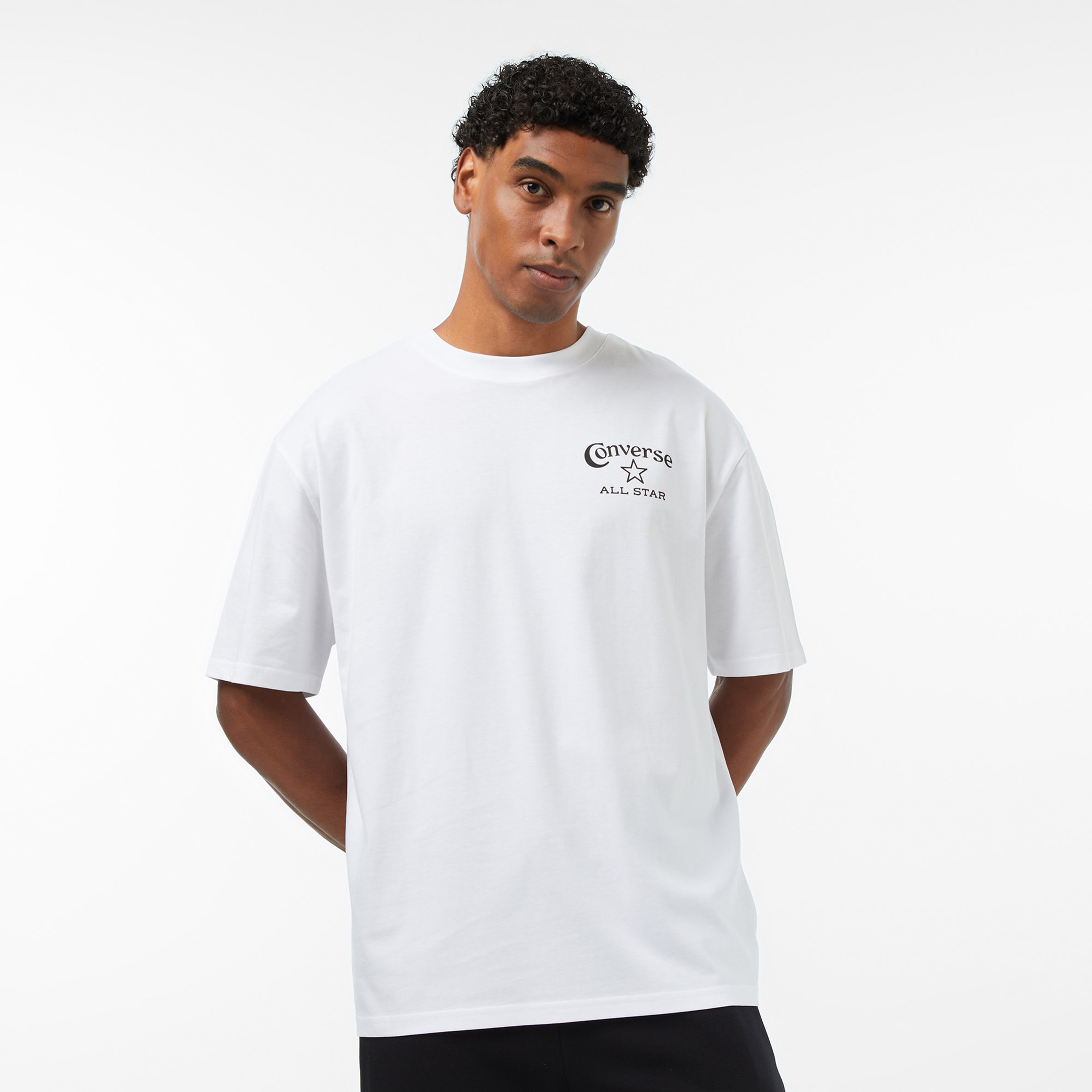 Converse Regular Fit Erkek Beyaz T-Shirt