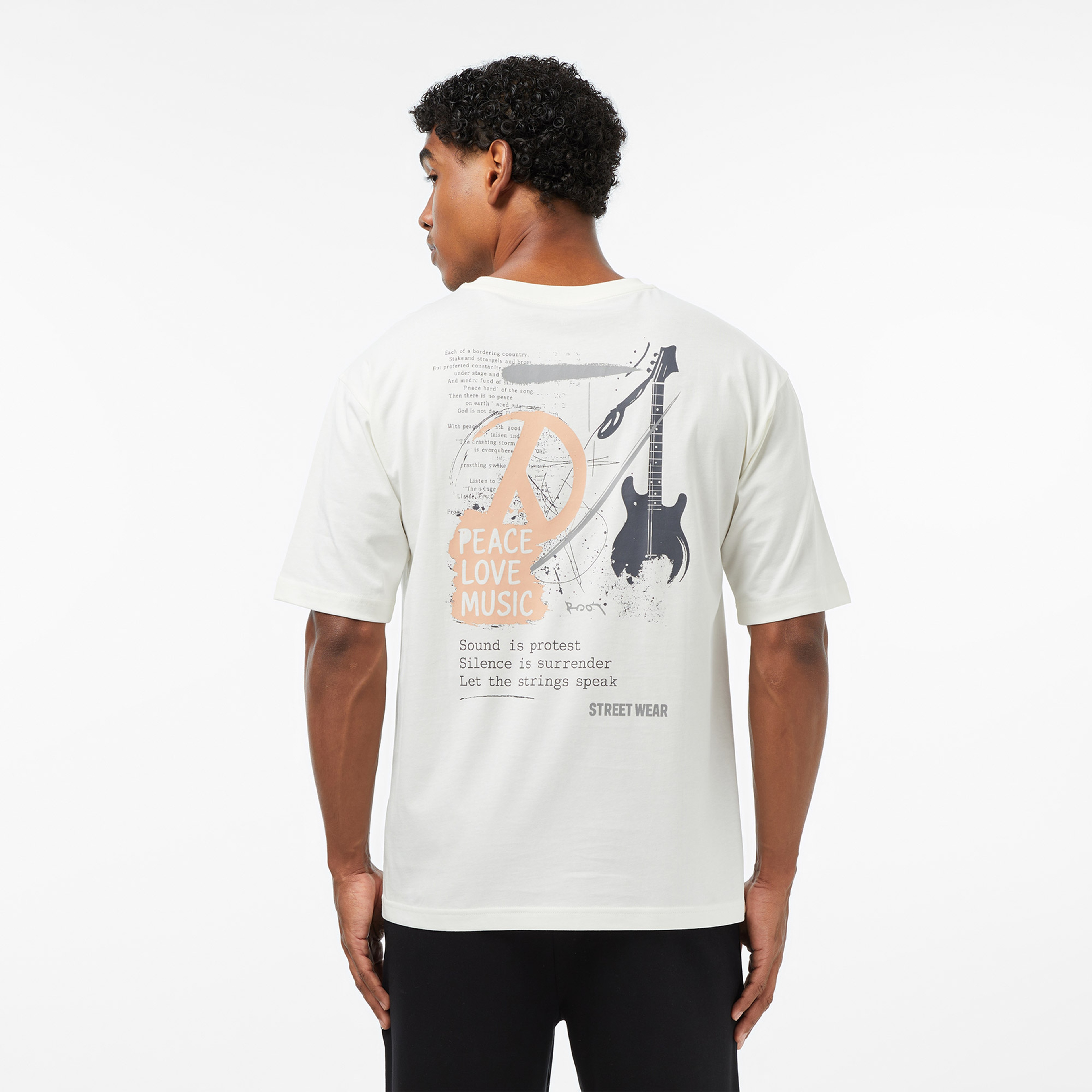 Converse Regular Fit Erkek Krem T-Shirt