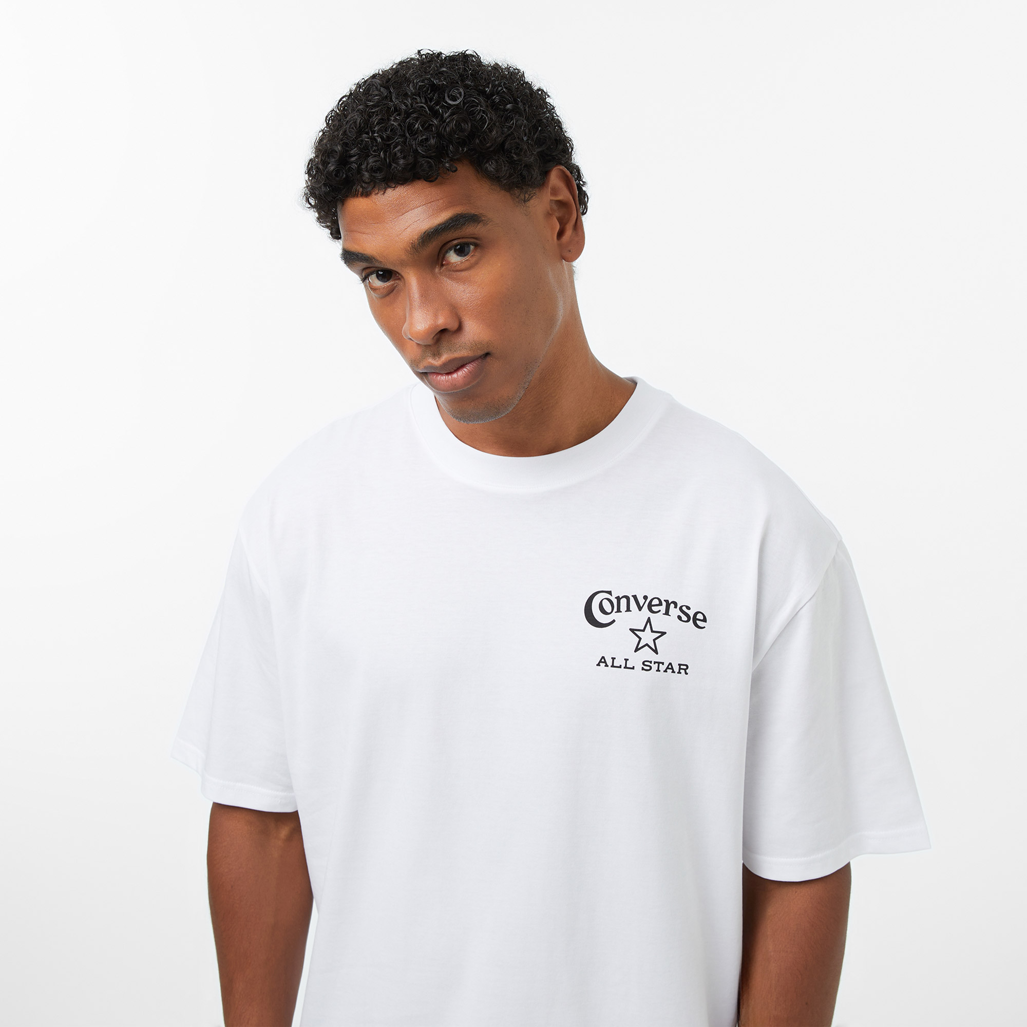 Converse Regular Fit Erkek Beyaz T-Shirt