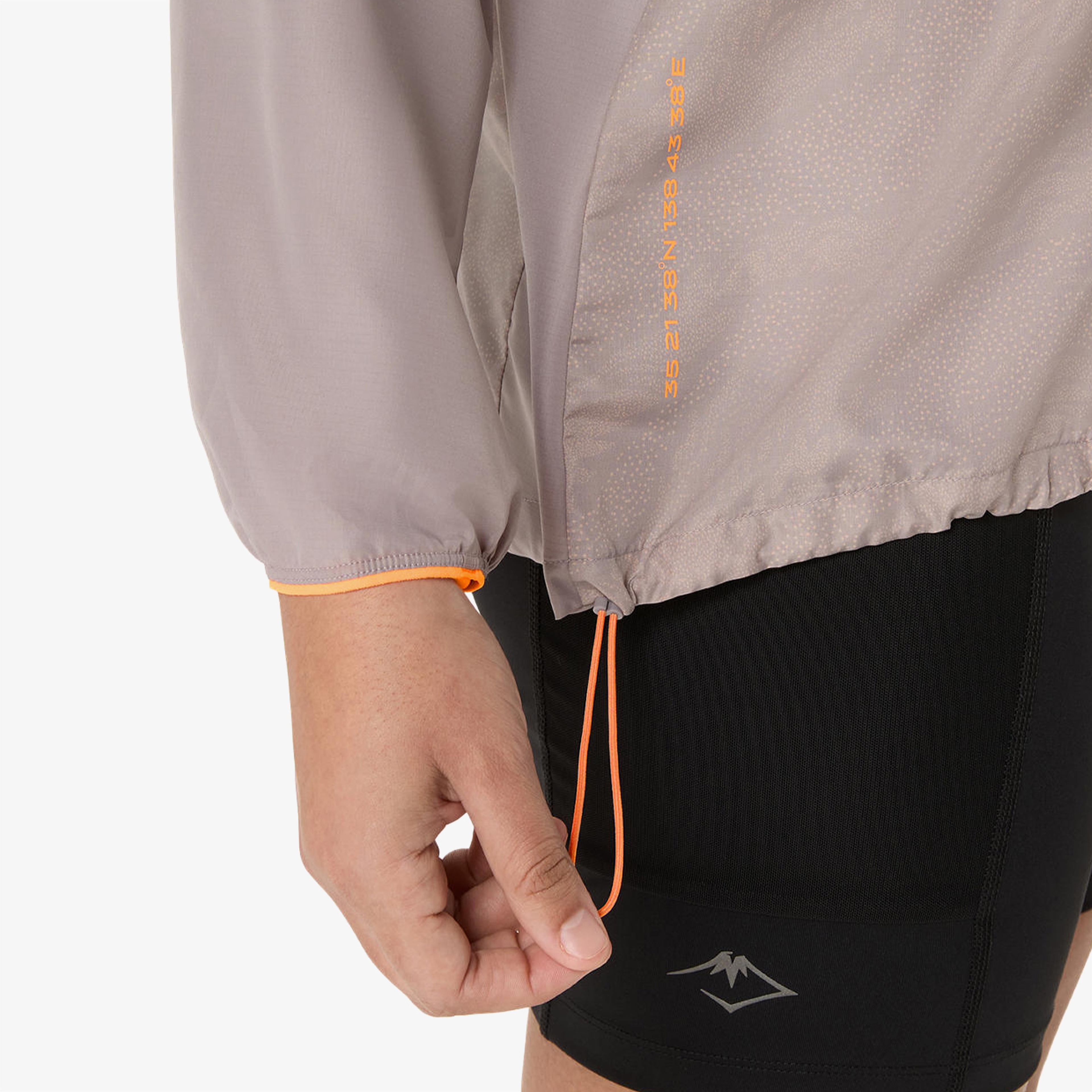 Asics Fujitrail Packable Windbreaker Kadın Gri Ceket
