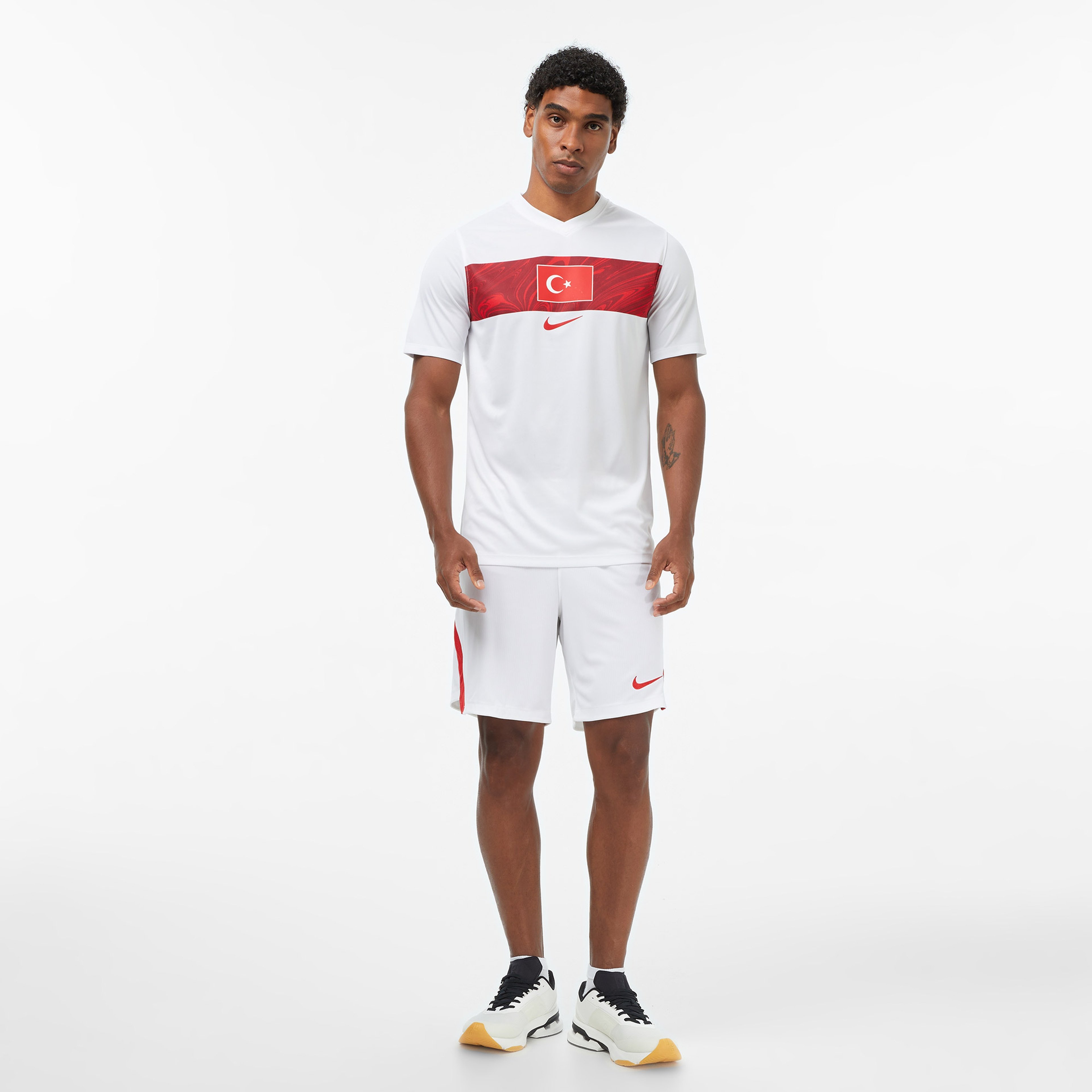 Nike Türkiye Milli Takım Deplasman Erkek Beyaz Futbol Şortu