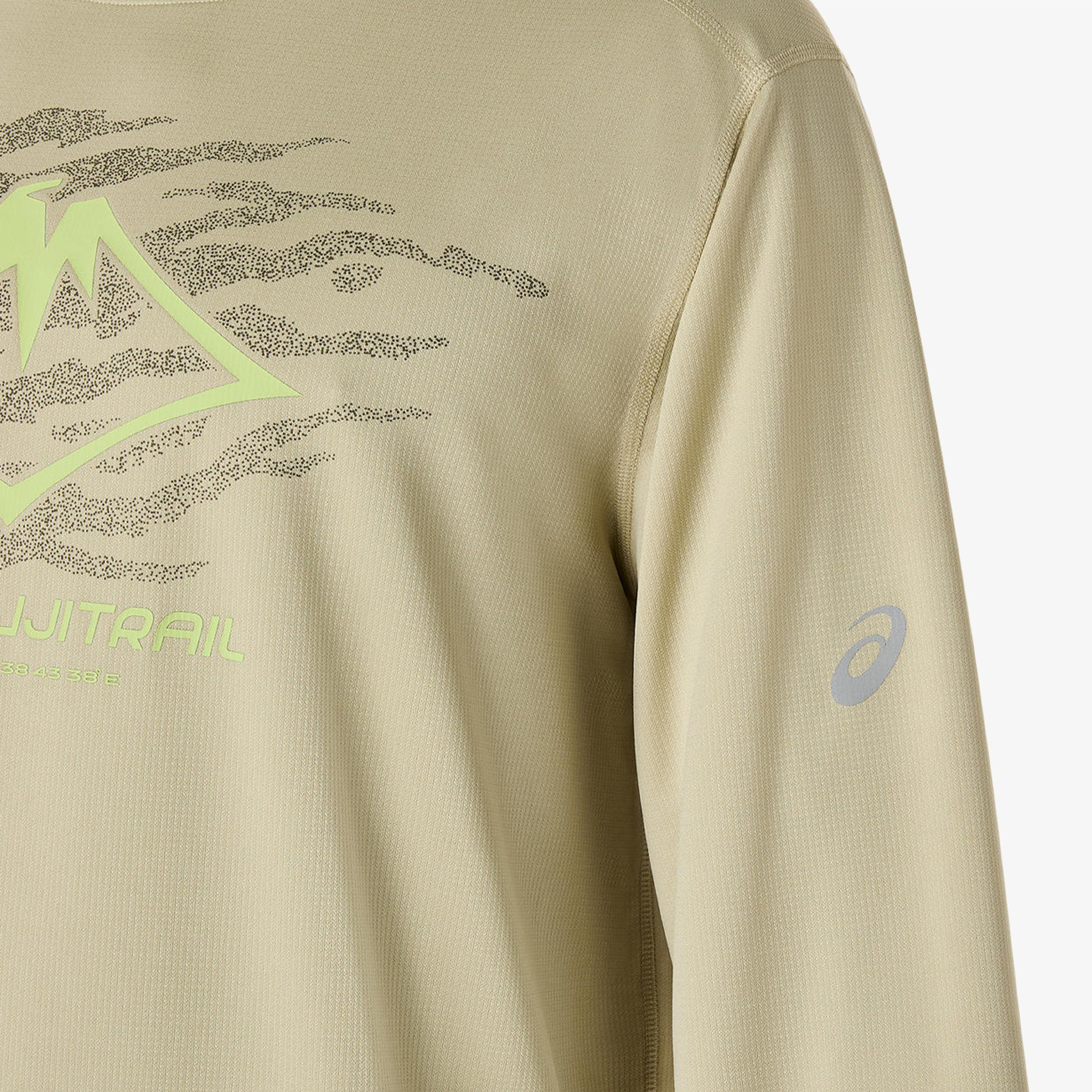 Asics Fujitrail Logo Ls Top Erkek Yeşil T-Shirt