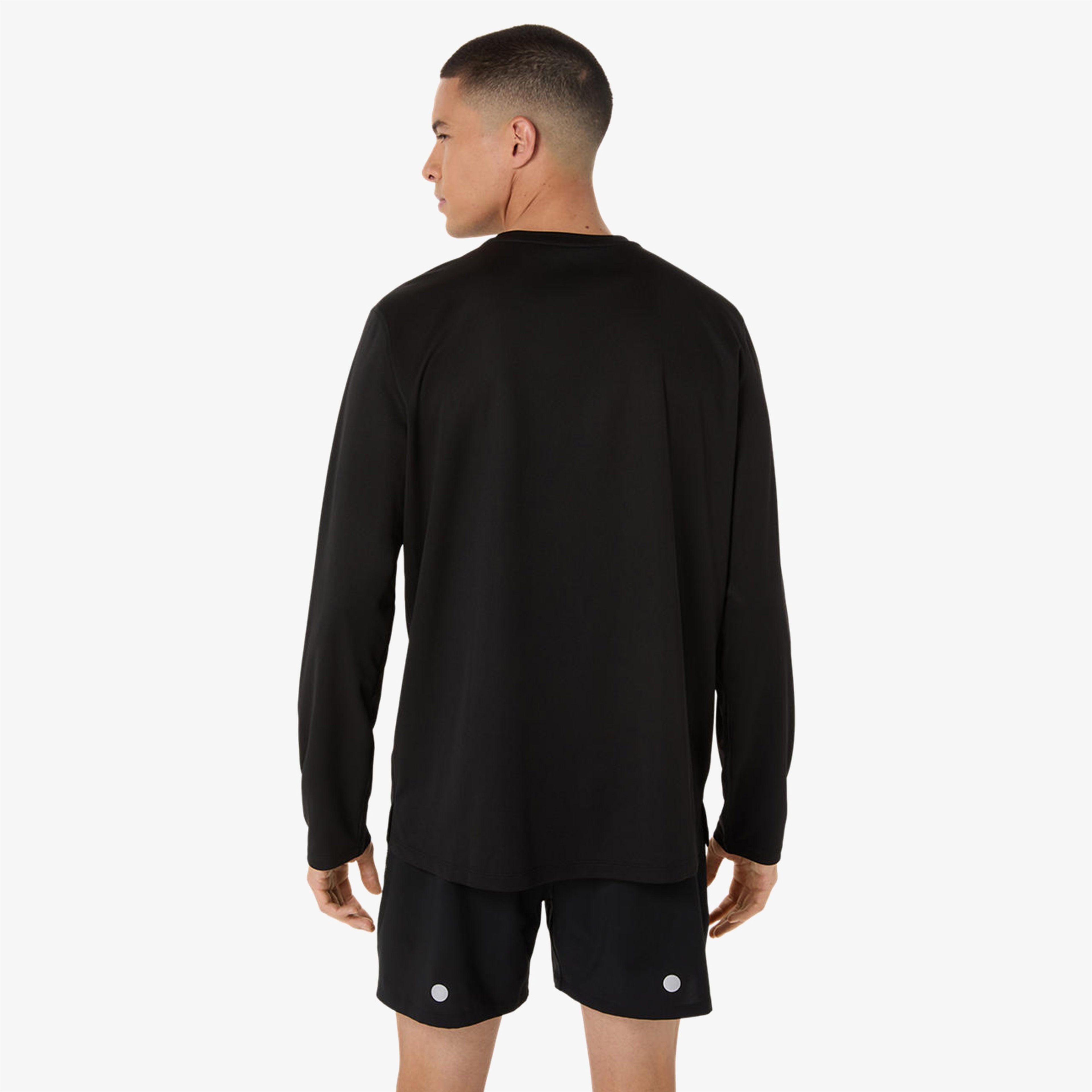 Asics Fujitrail Logo Ls Top Erkek Siyah T-Shirt