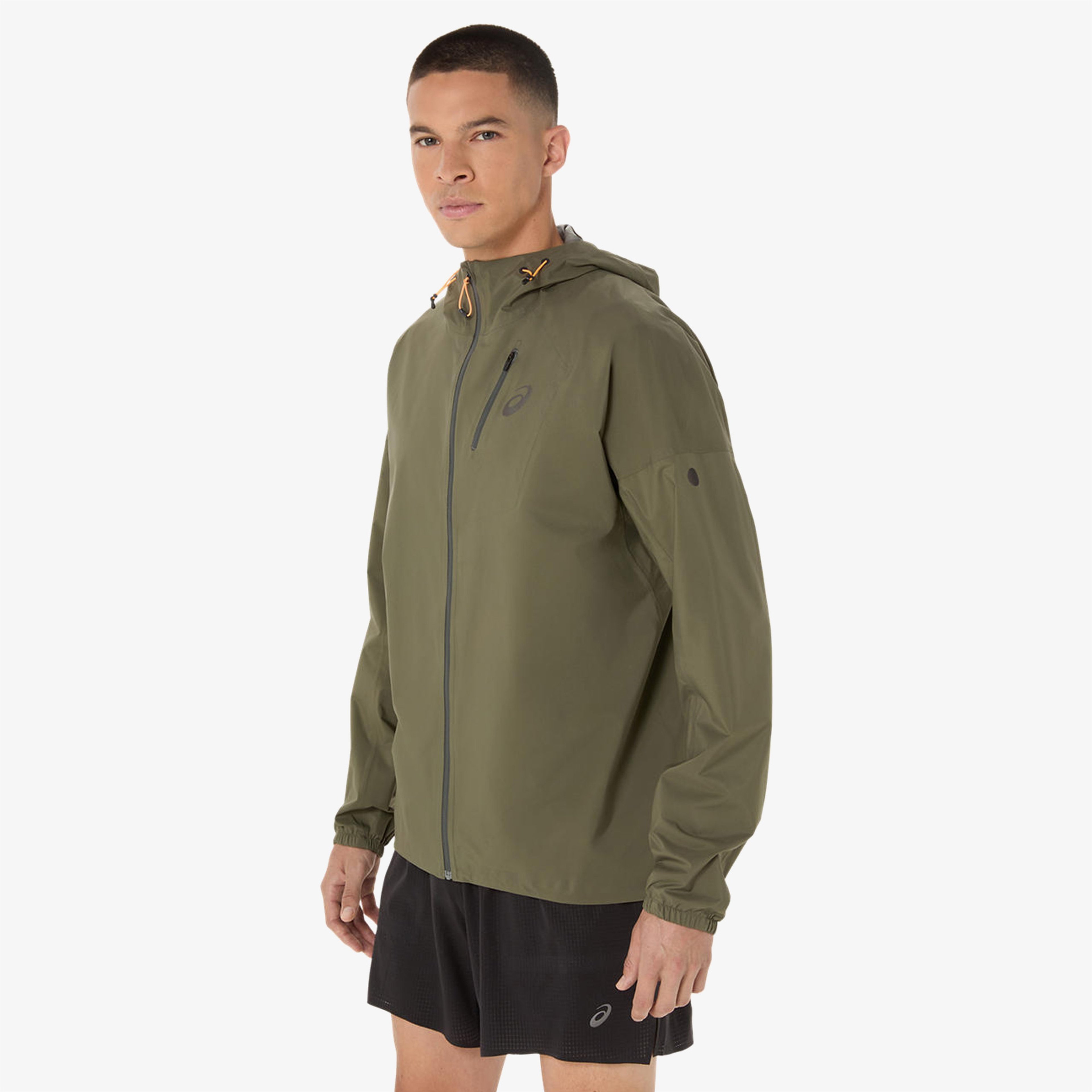 Asics Fujitrail Elite Waterproof Erkek Yeşil Ceket