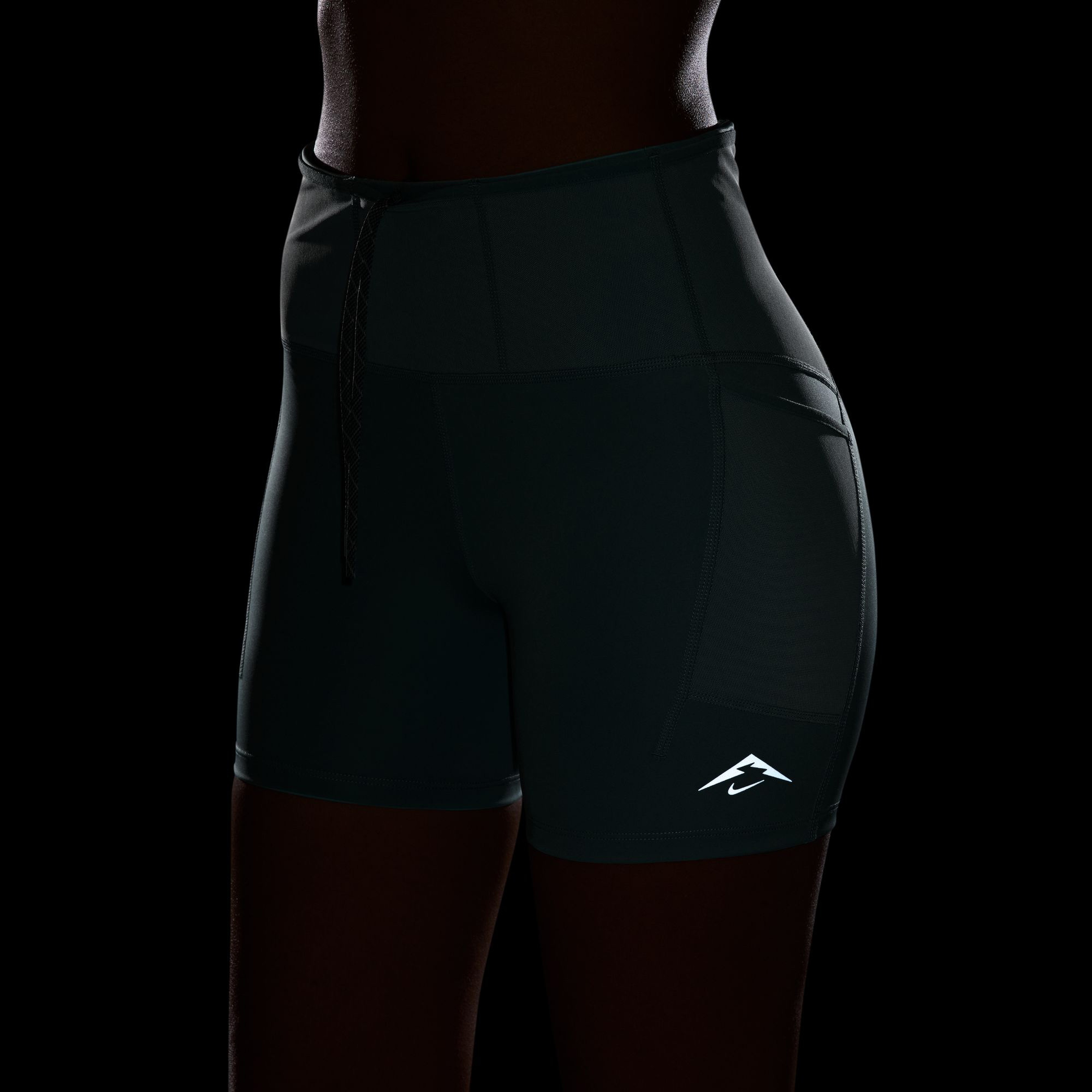 Nike Trail Df Hr 4in Tgt Kadın Yeşil Tayt
