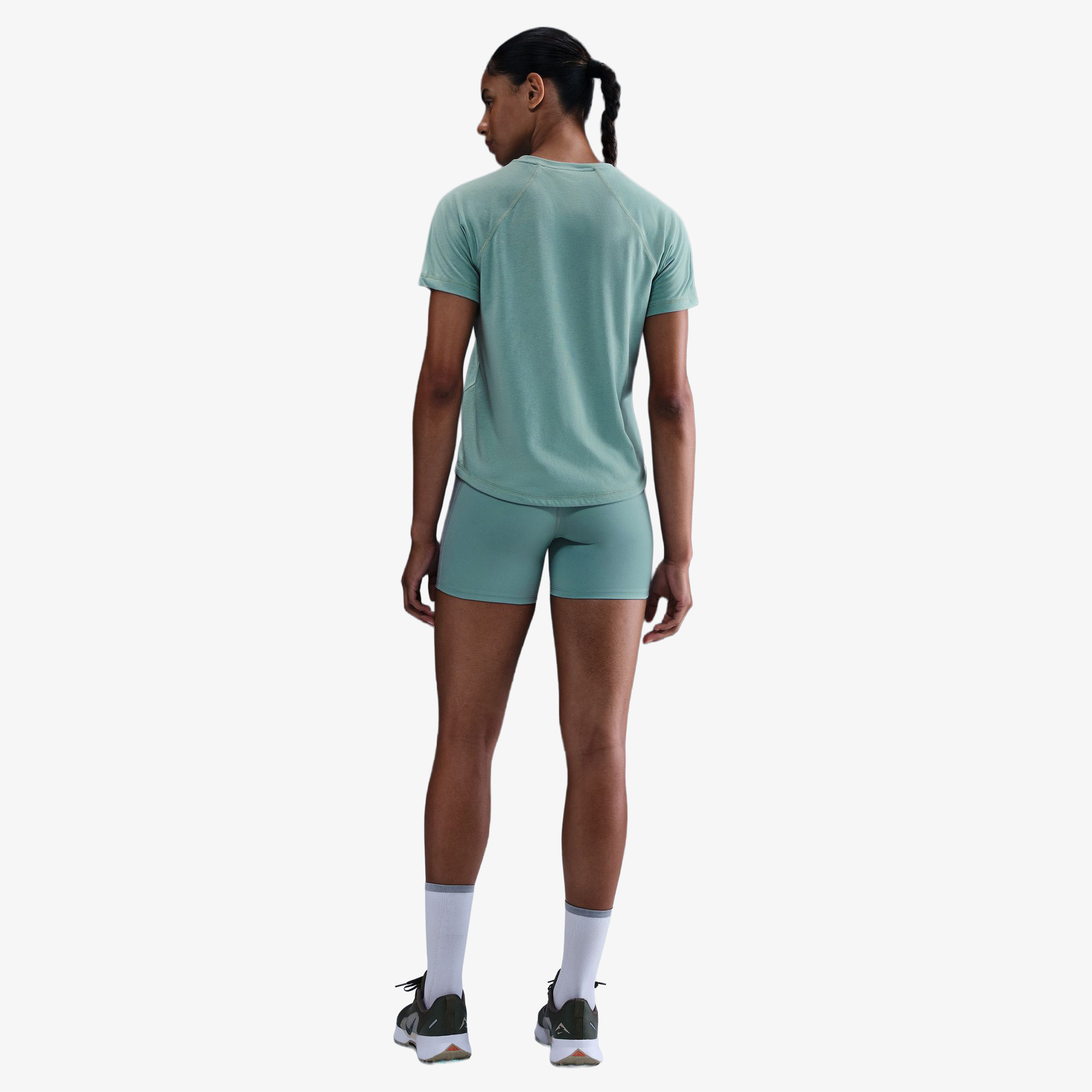 Nike Trail Df Hr 4in Tgt Kadın Yeşil Tayt