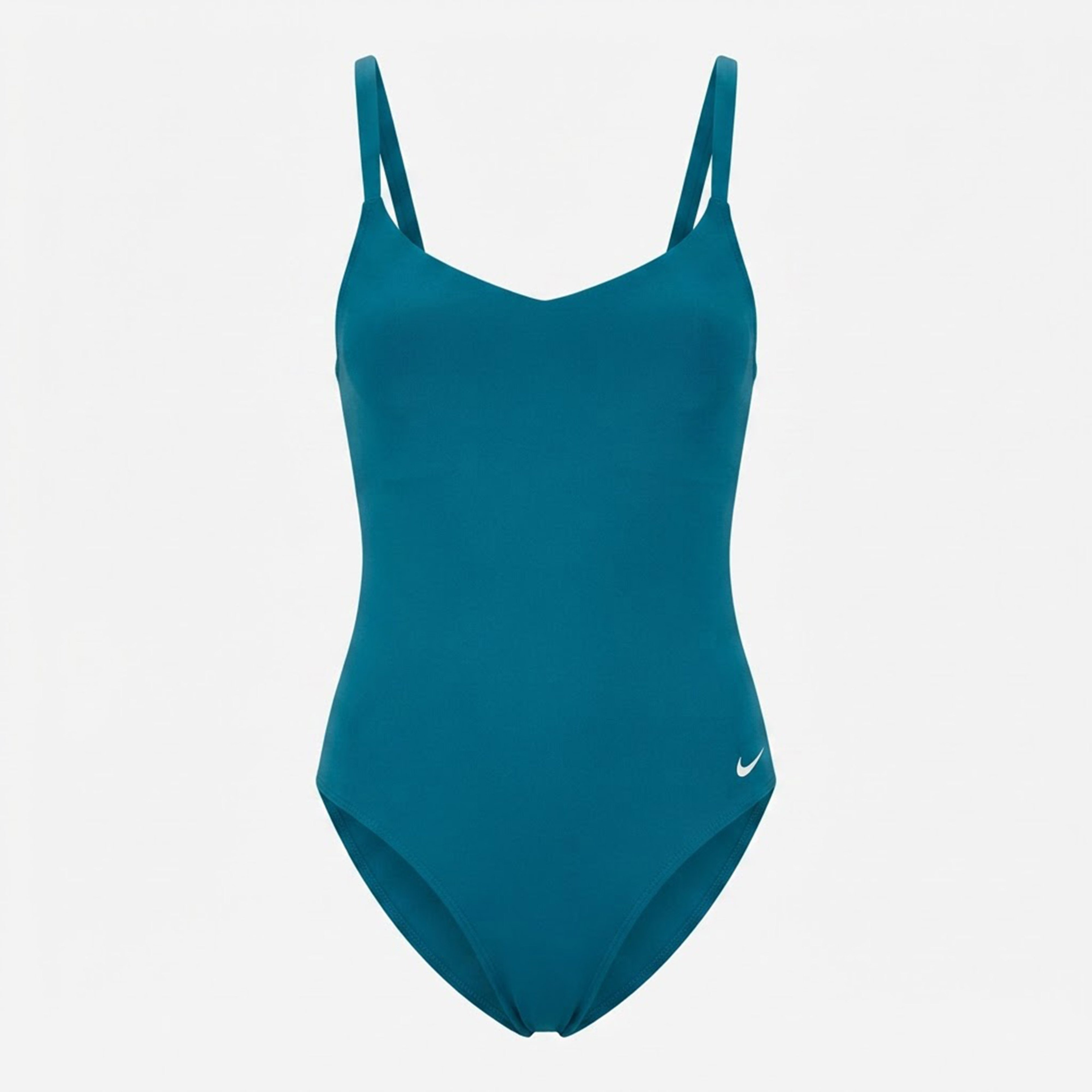 Nike Swim Effortless Essential V-Neck Kadın Mavi Mayo
