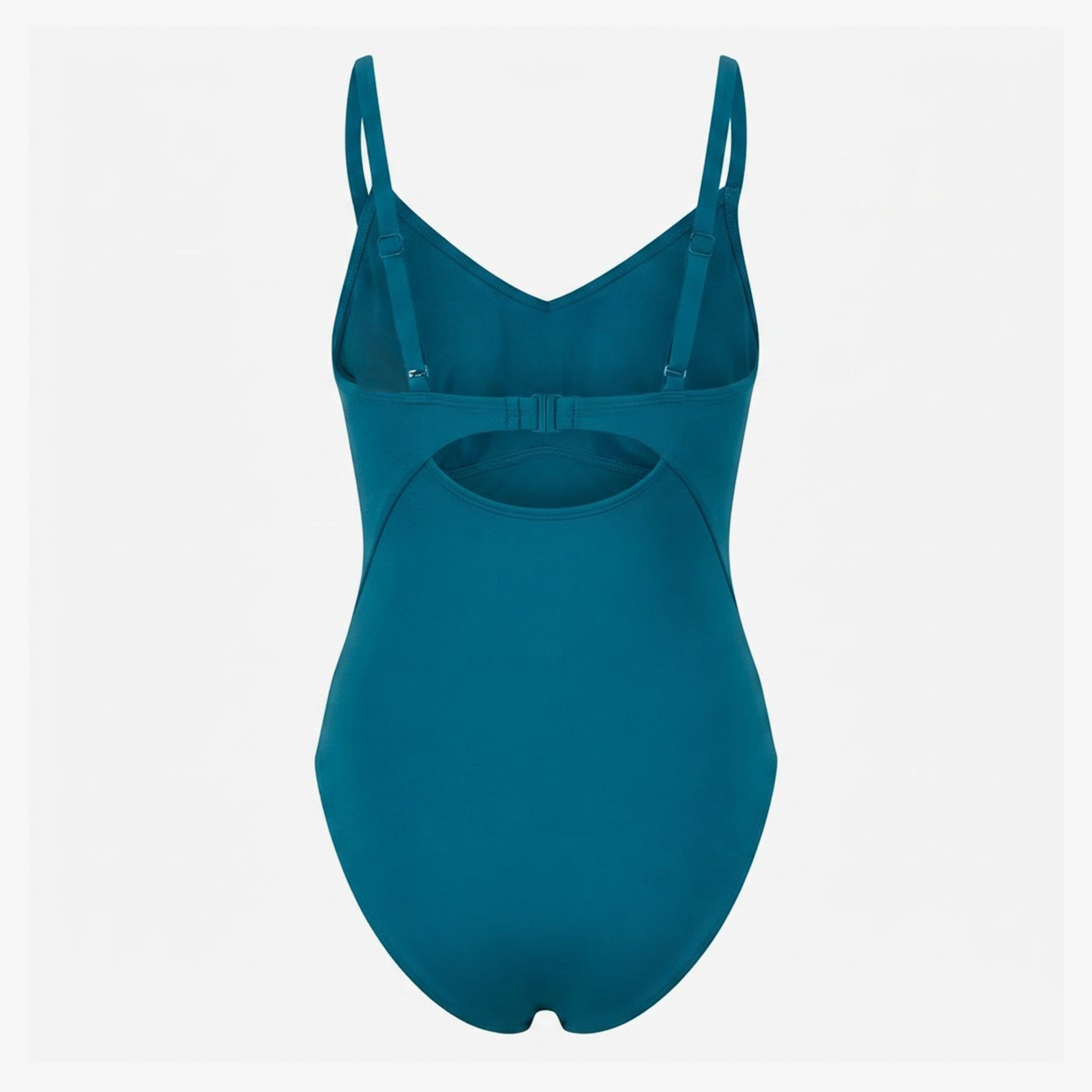 Nike Swim Effortless Essential V-Neck Kadın Mavi Mayo