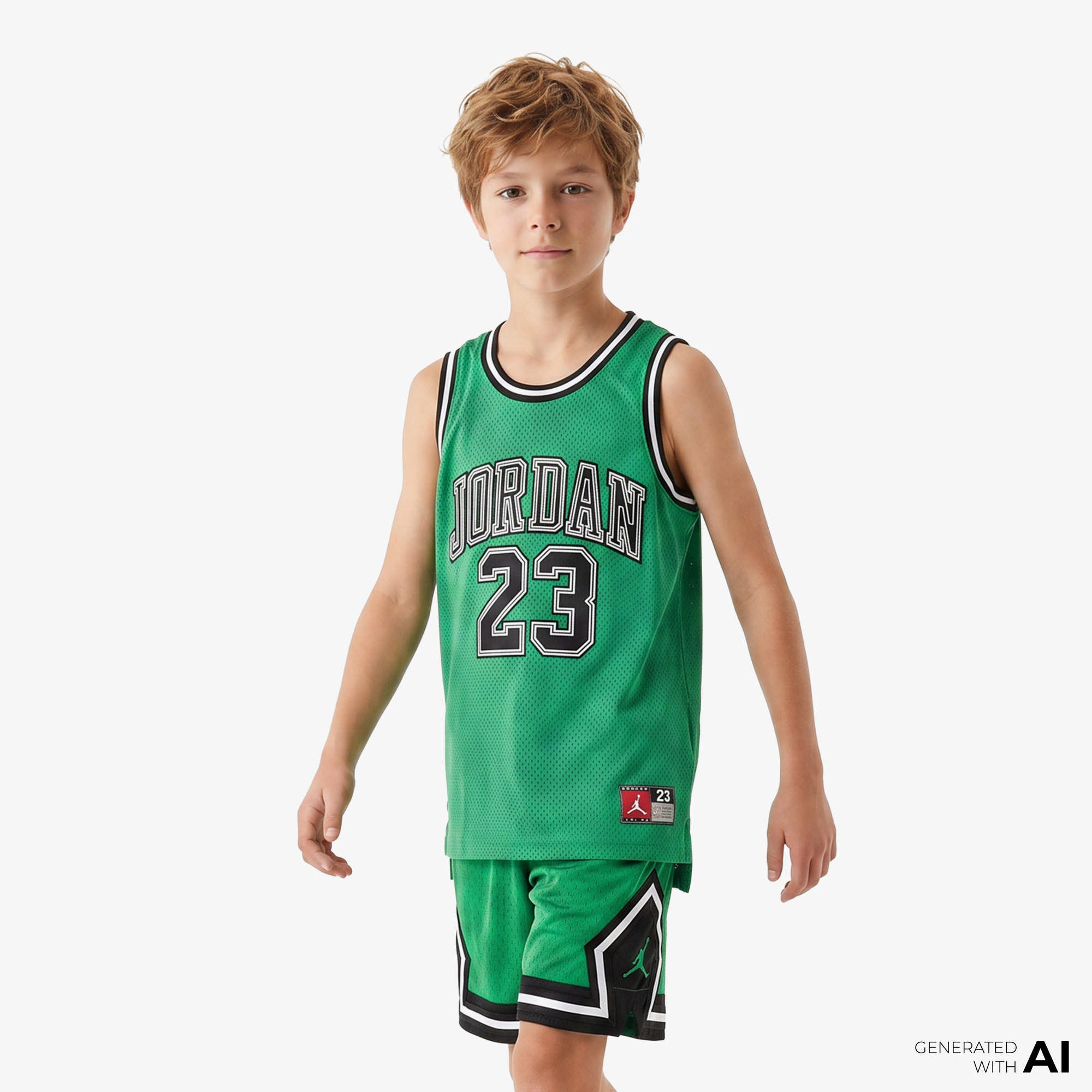 Jordan 23 Çocuk Yeşil Basketbol Kolsuz T-Shirt