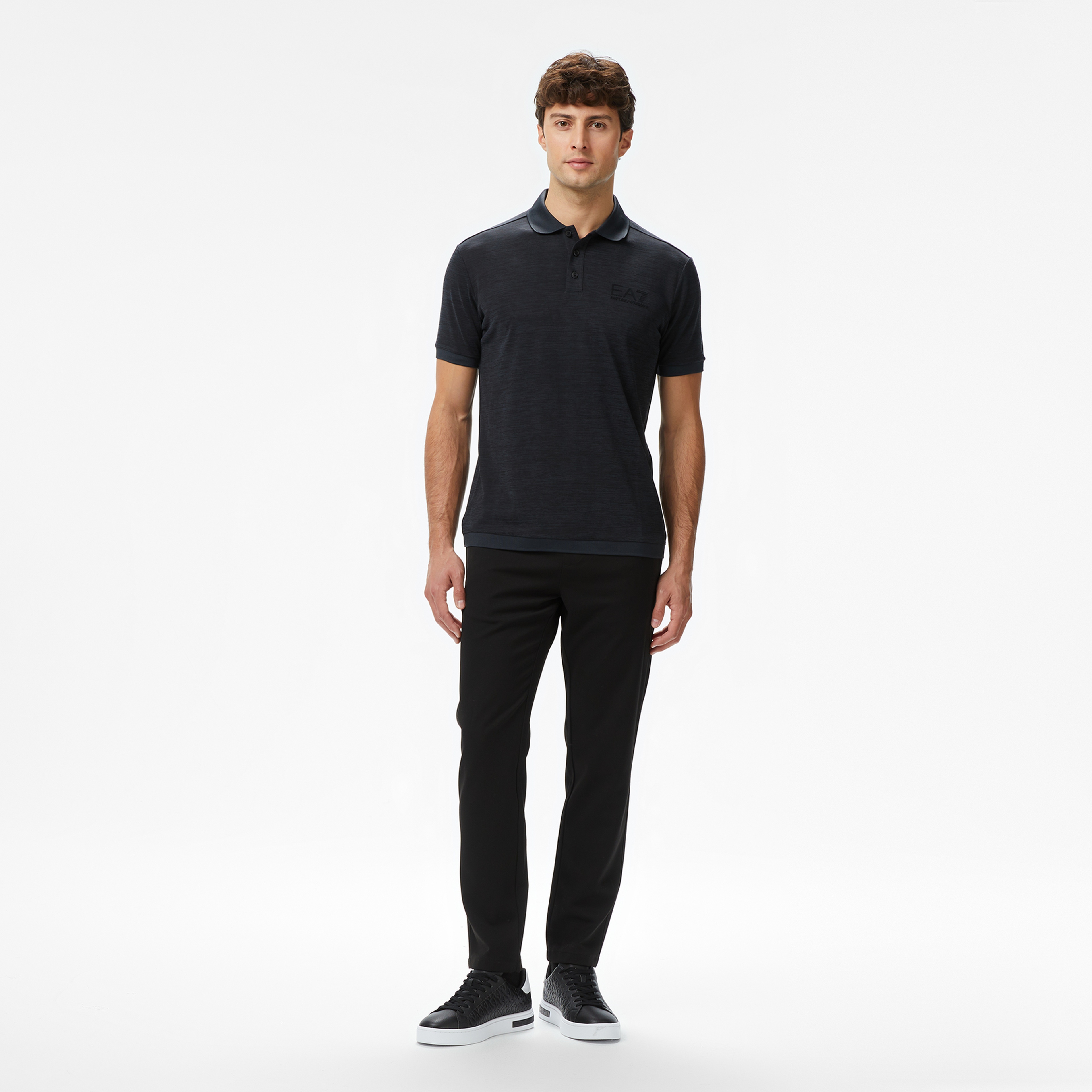 EA7 Erkek Siyah Polo