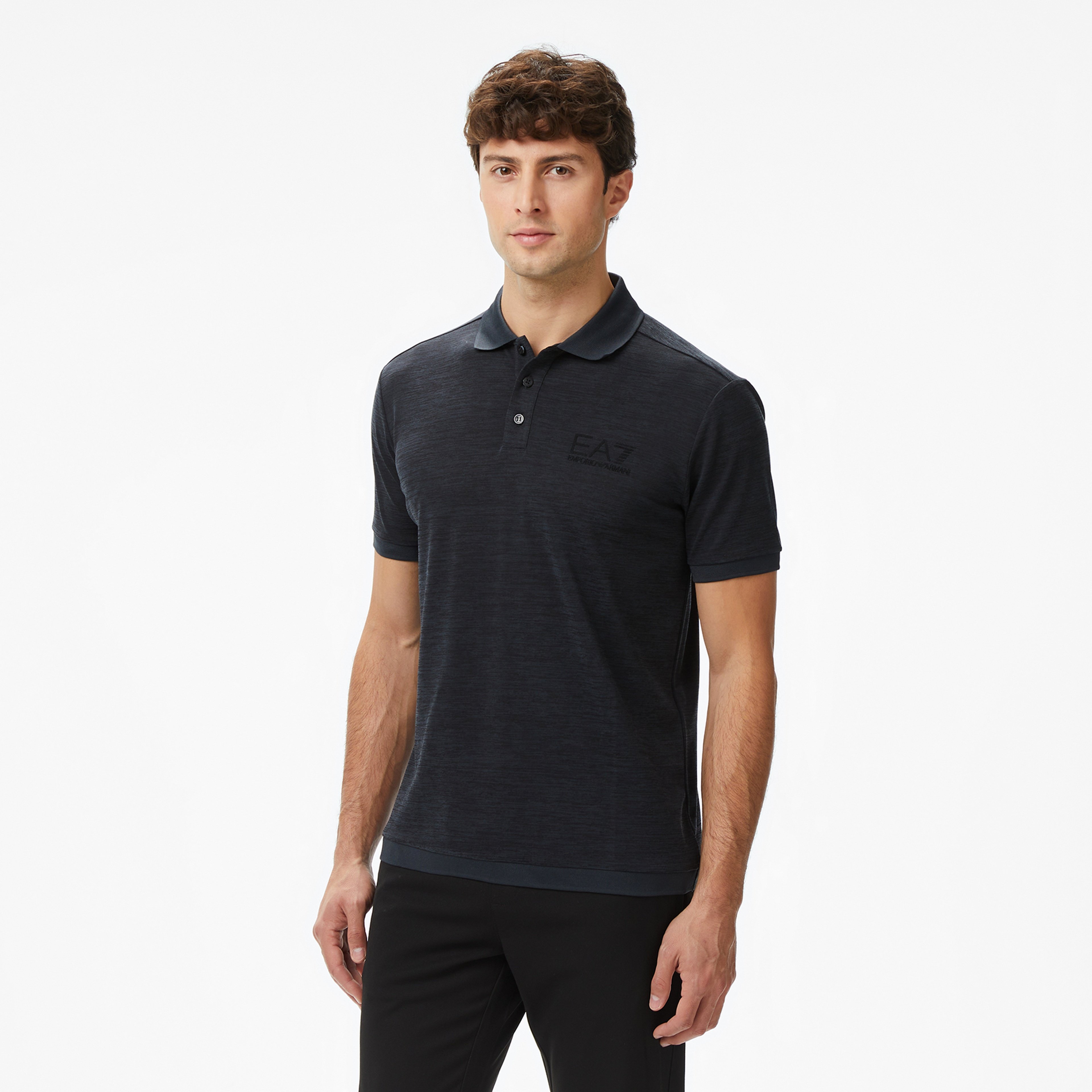 EA7 Erkek Siyah Polo