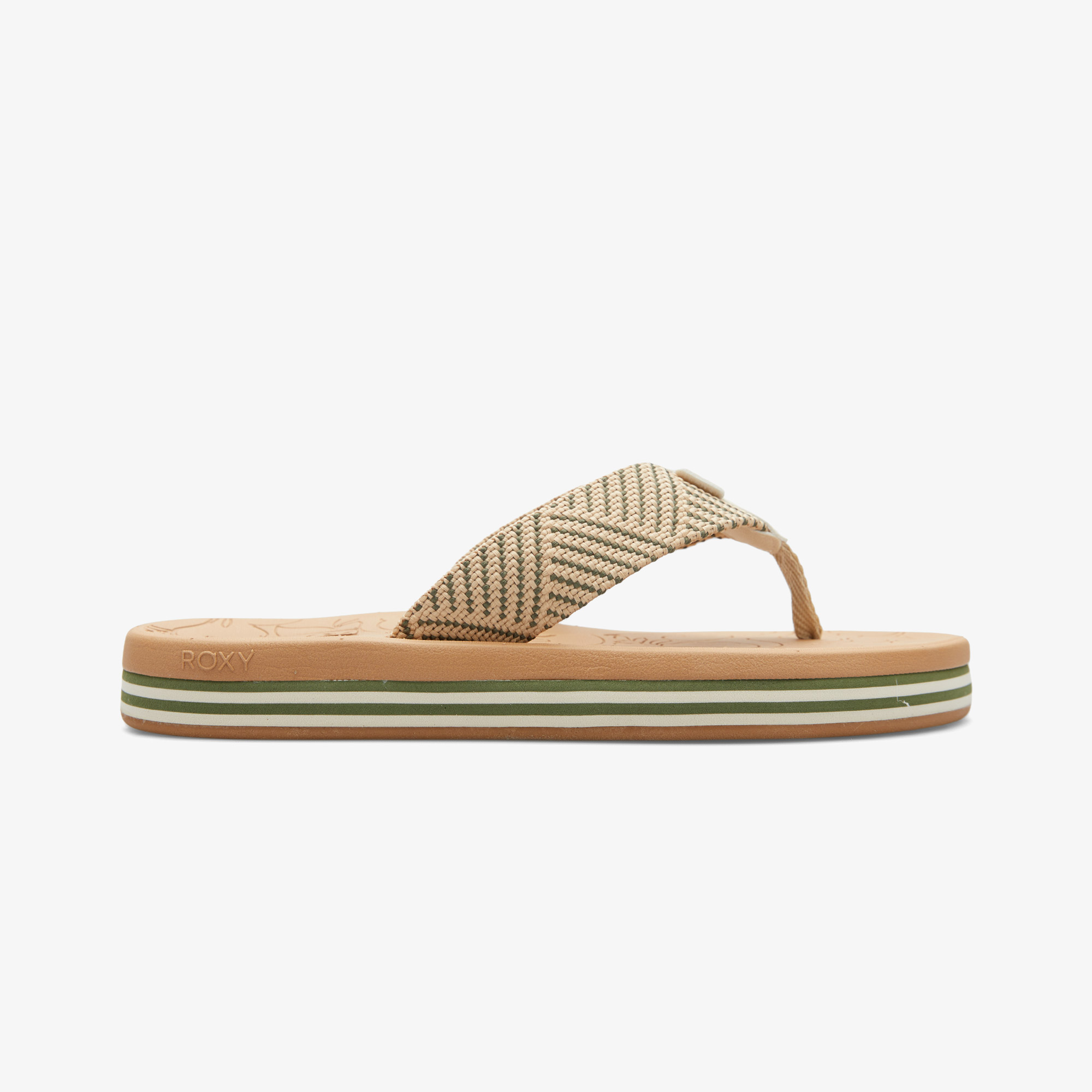 Roxy Colbee Hi Kadın Haki Terlik