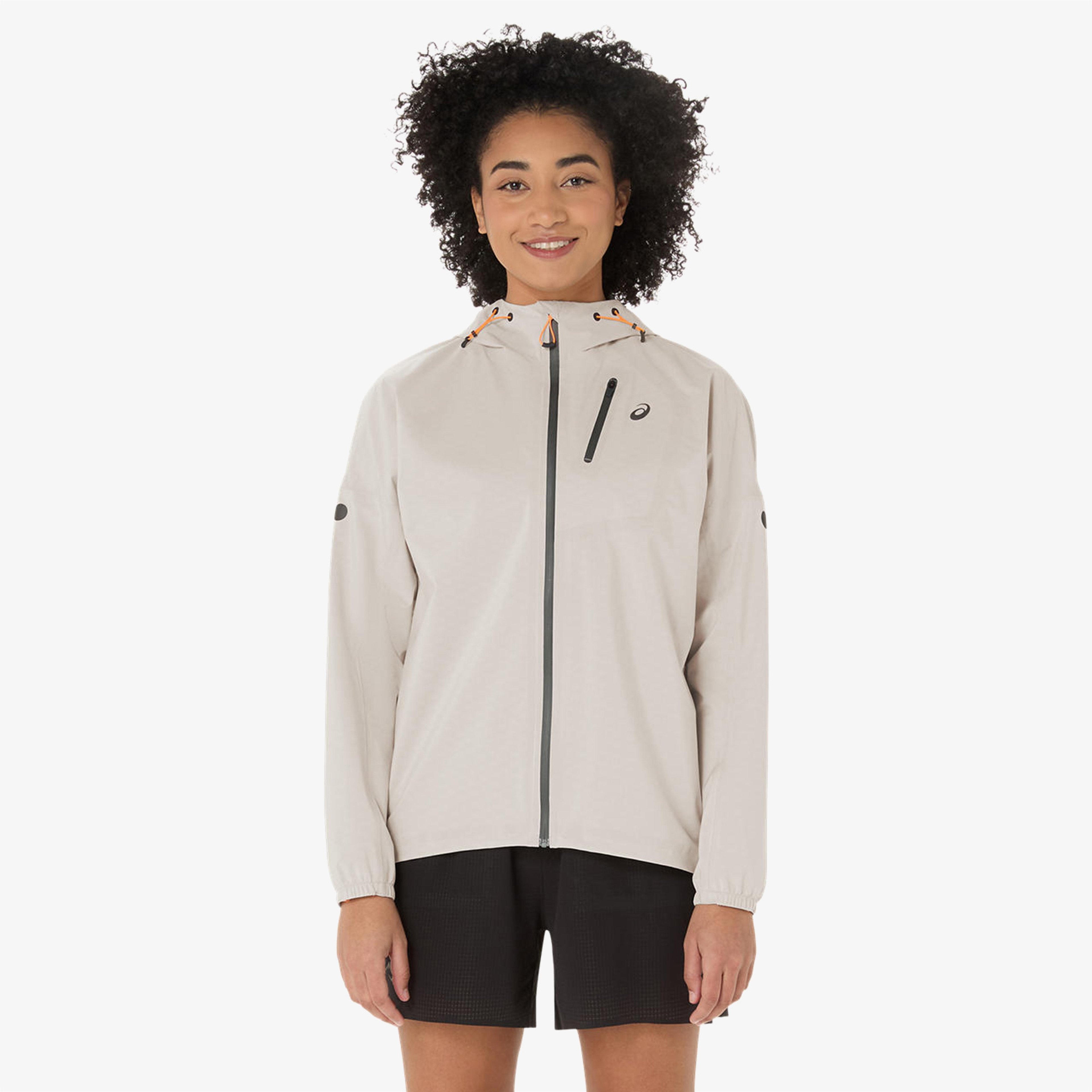 Asics Fujitrail Elite Waterproof Kadın Beyaz Ceket