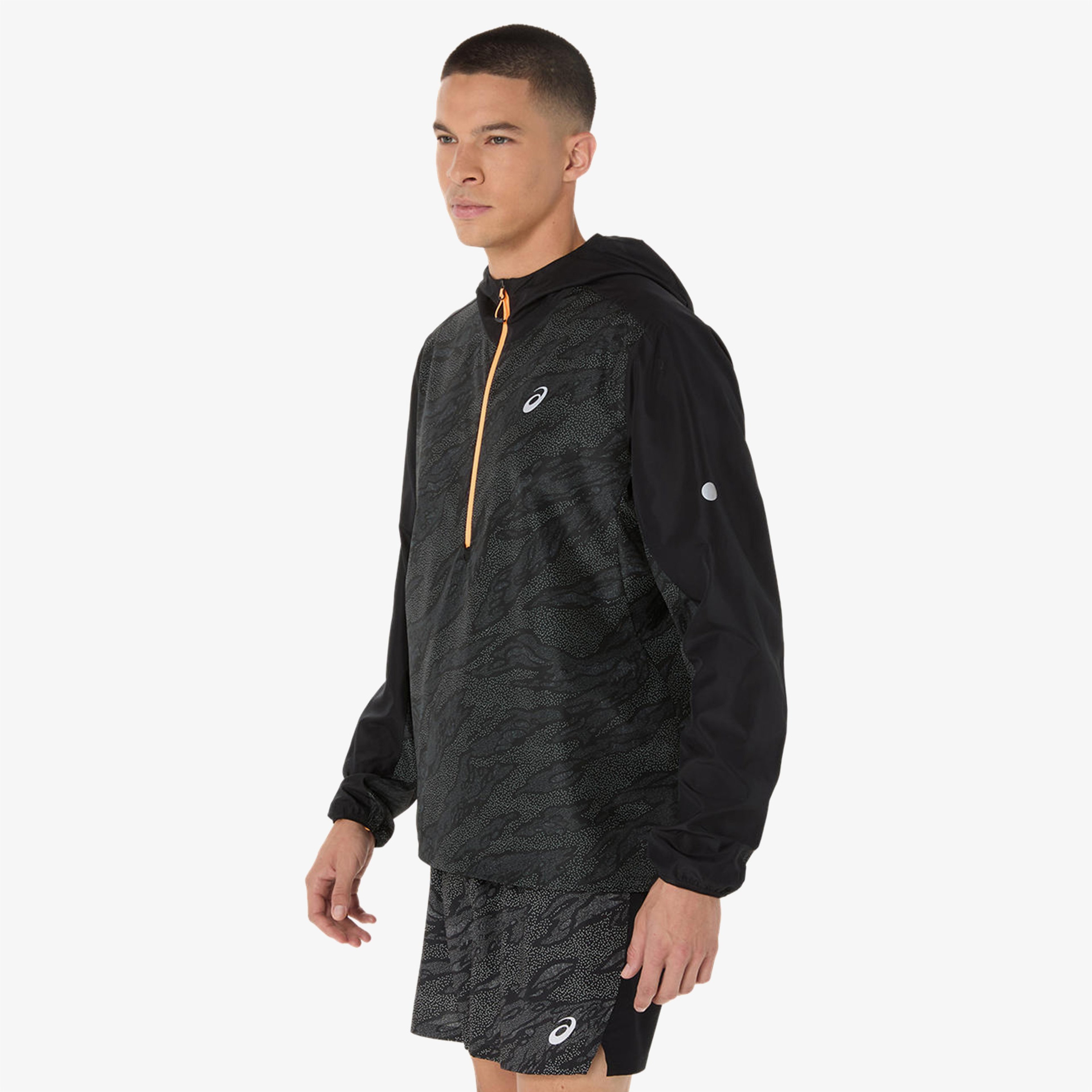 Asics Fujitrail Packable Windbreaker Erkek Siyah Ceket