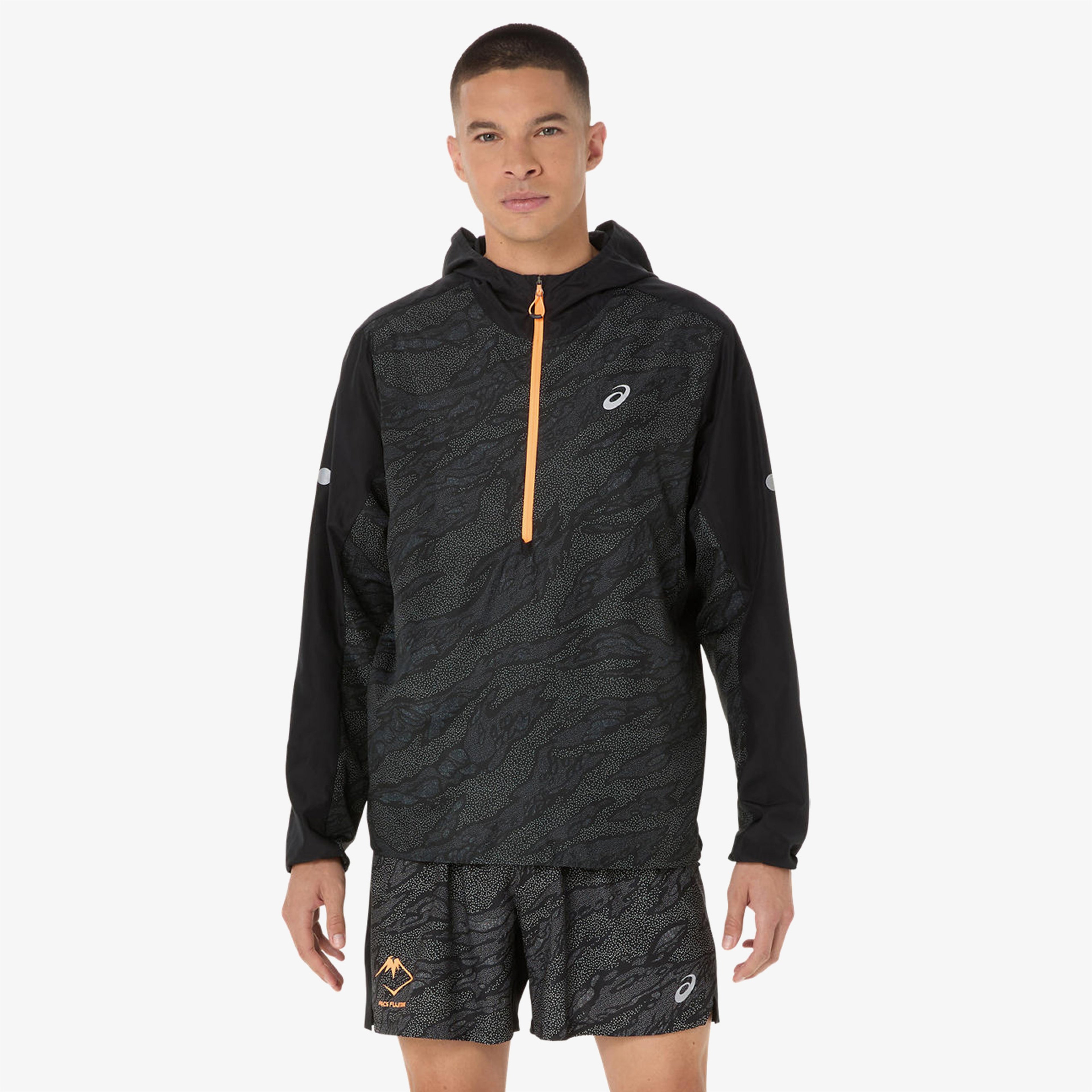 Asics Fujitrail Packable Windbreaker Erkek Siyah Ceket