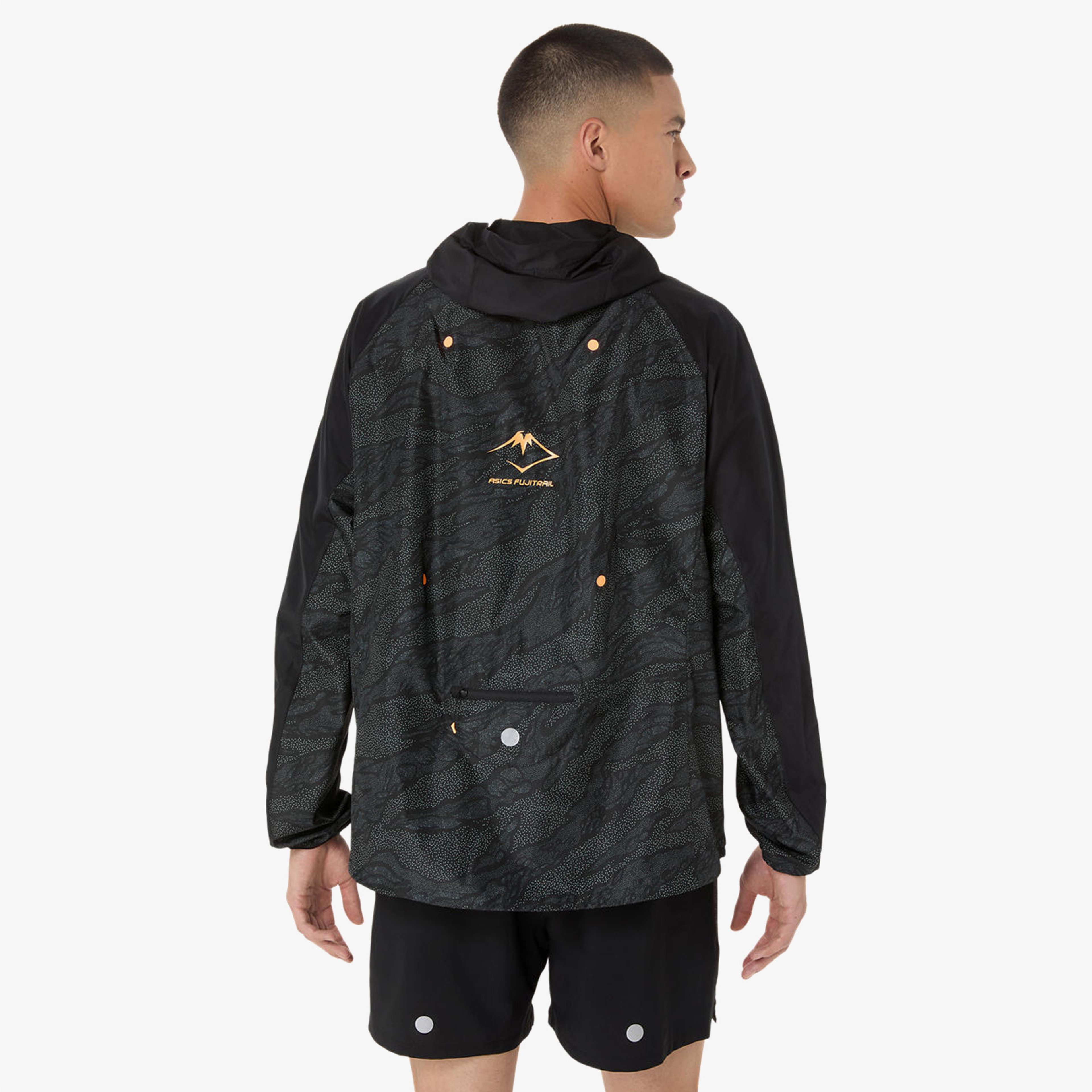 Asics Fujitrail Packable Windbreaker Erkek Siyah Ceket