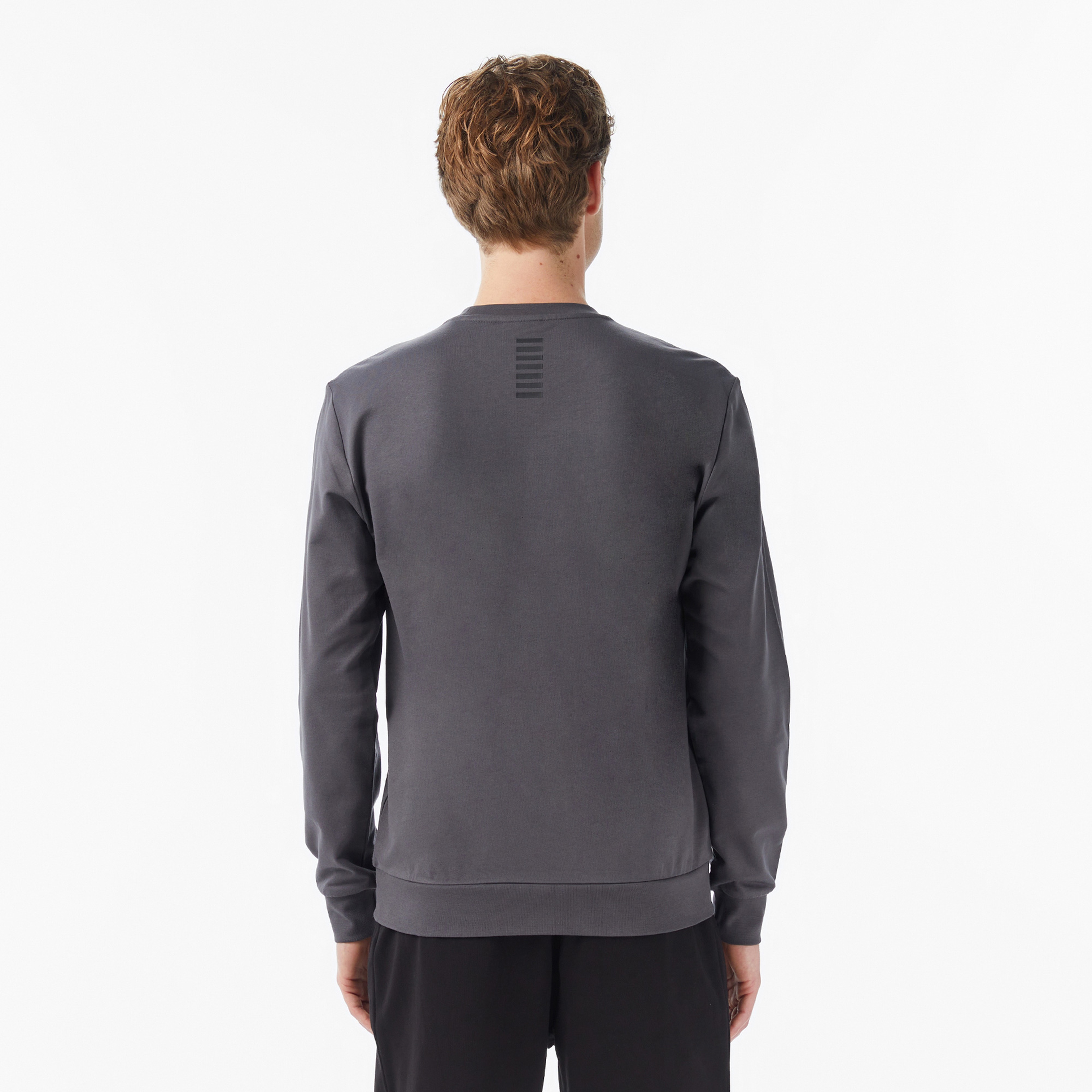 EA7 Regular Fit Erkek Gri Sweatshirt
