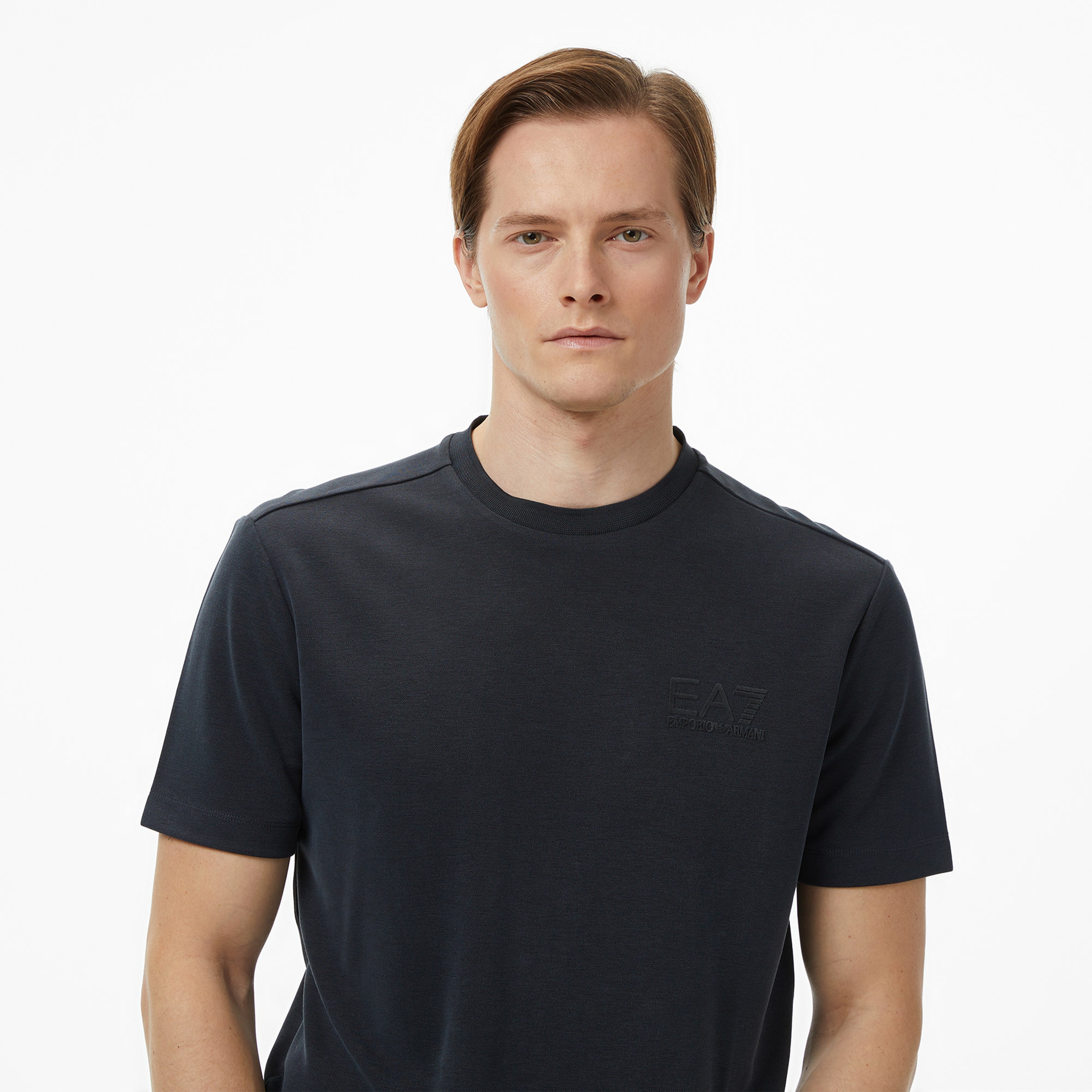 EA7 Regular Fit Erkek Siyah T-Shirt