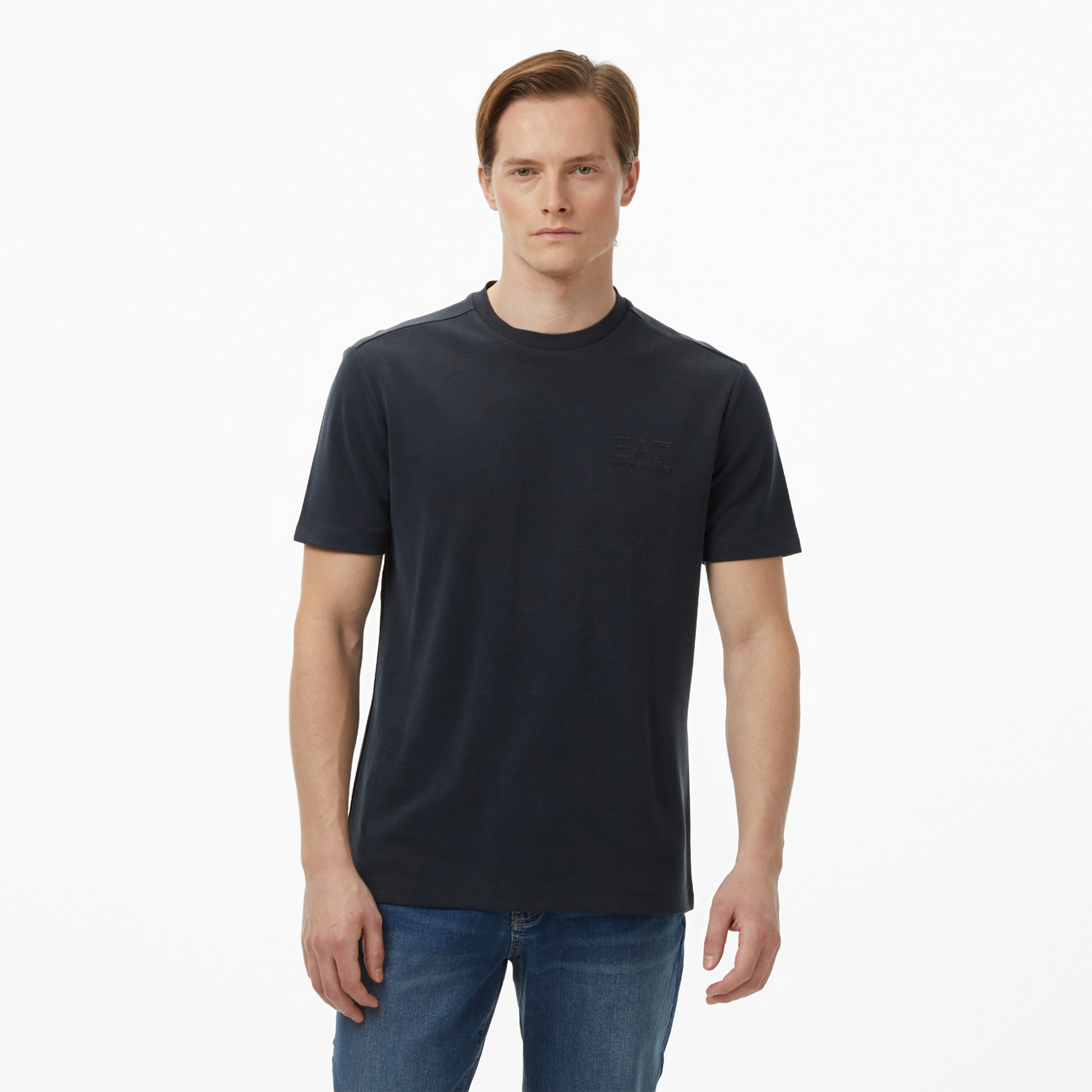 EA7 Regular Fit Erkek Siyah T-Shirt