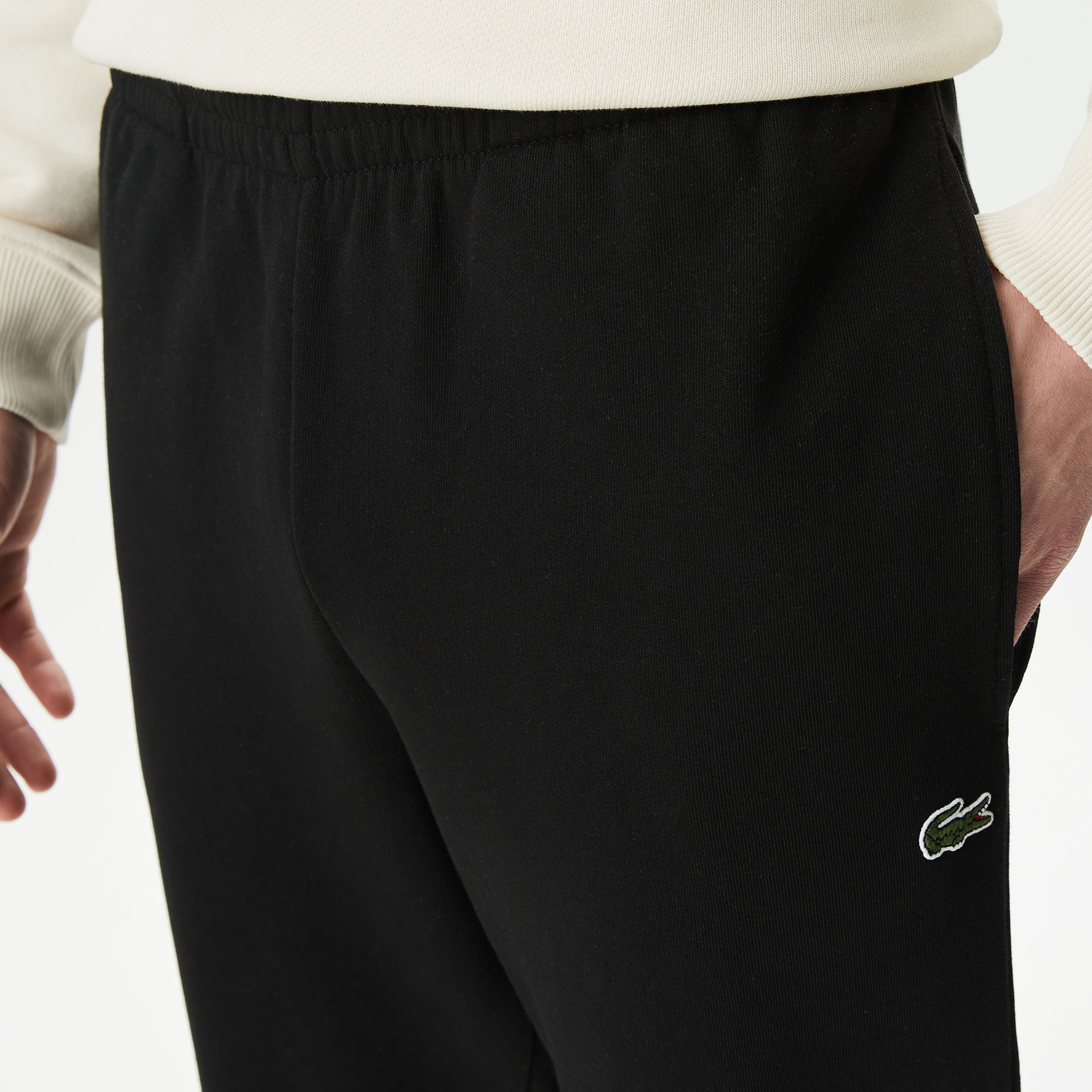 Erkek Slim Fit Organik Pamuk Siyah Eşofman Altı