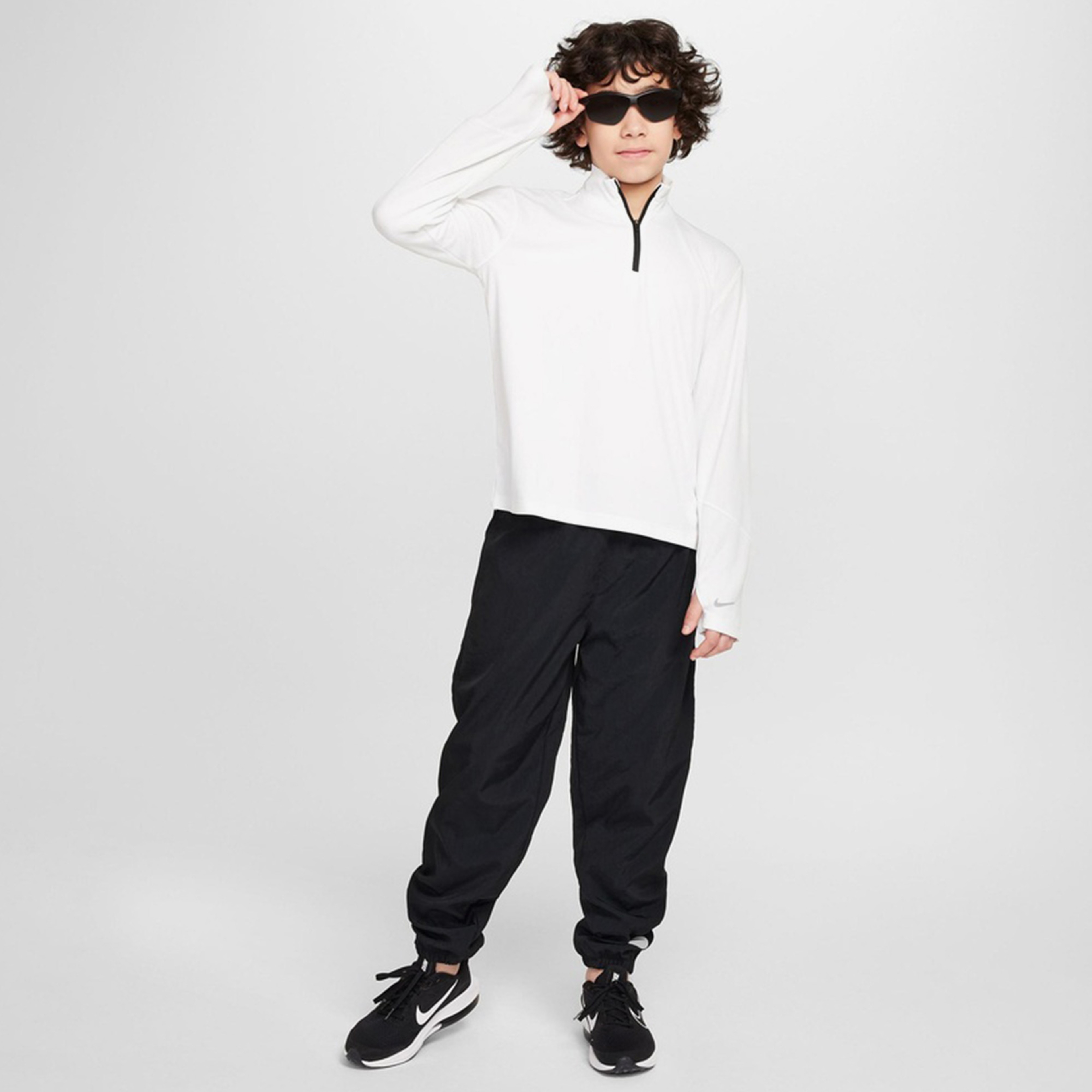 Nike Long Sleeve Top Çocuk Beyaz Eşofman Üstü