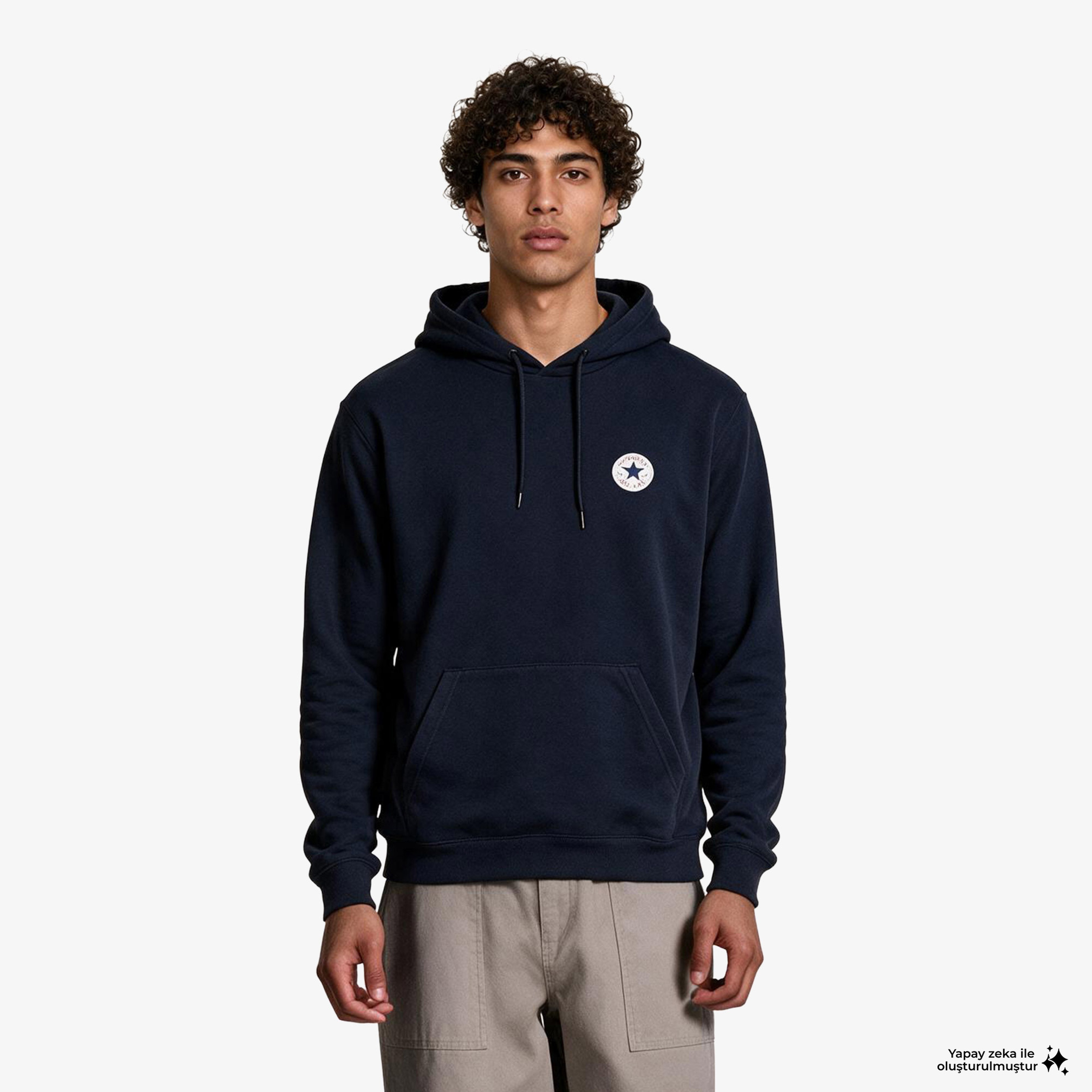 Converse Go-To Unisex Siyah Hoodie