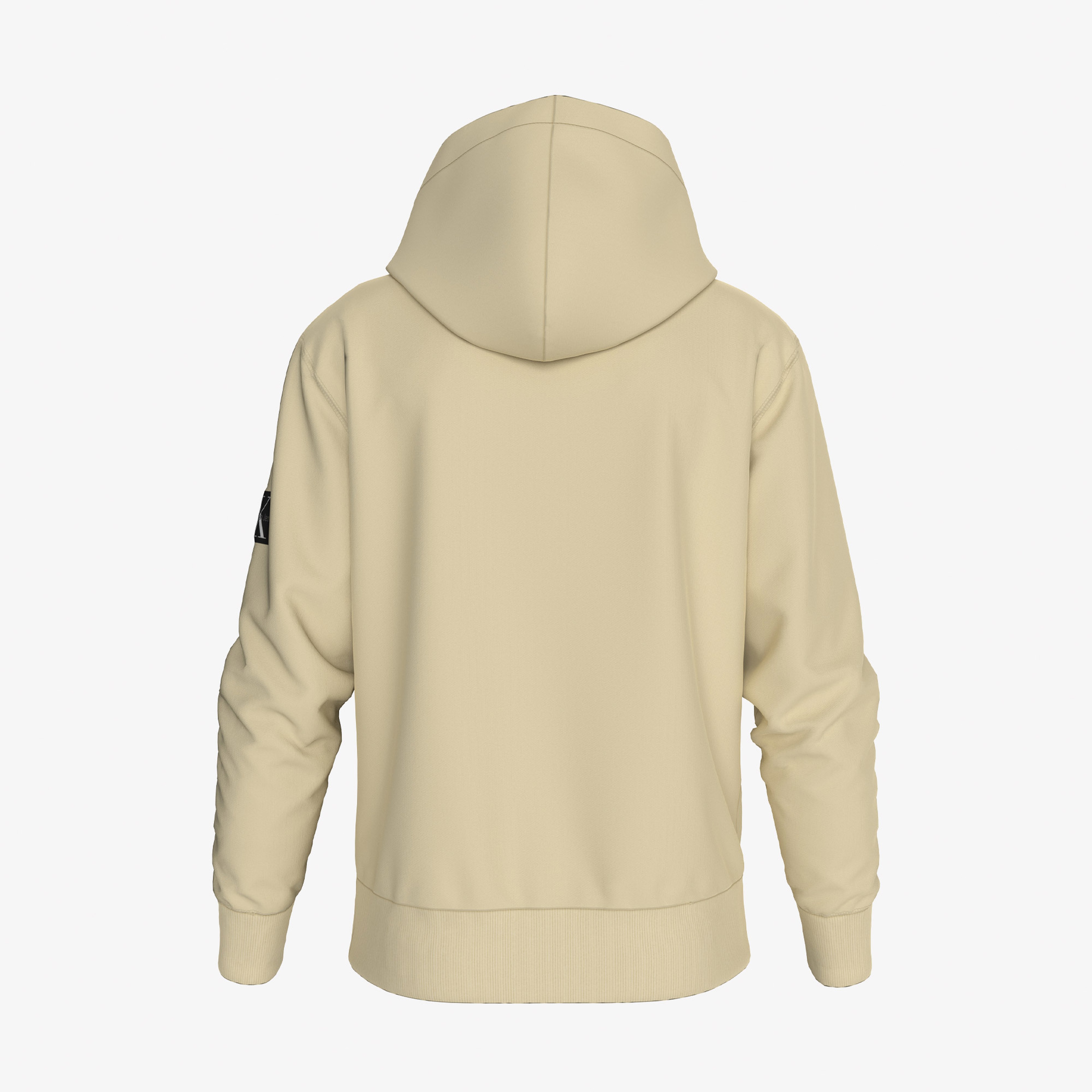 Calvin Klein Badge Hoodie Erkek Haki Sweatshirt