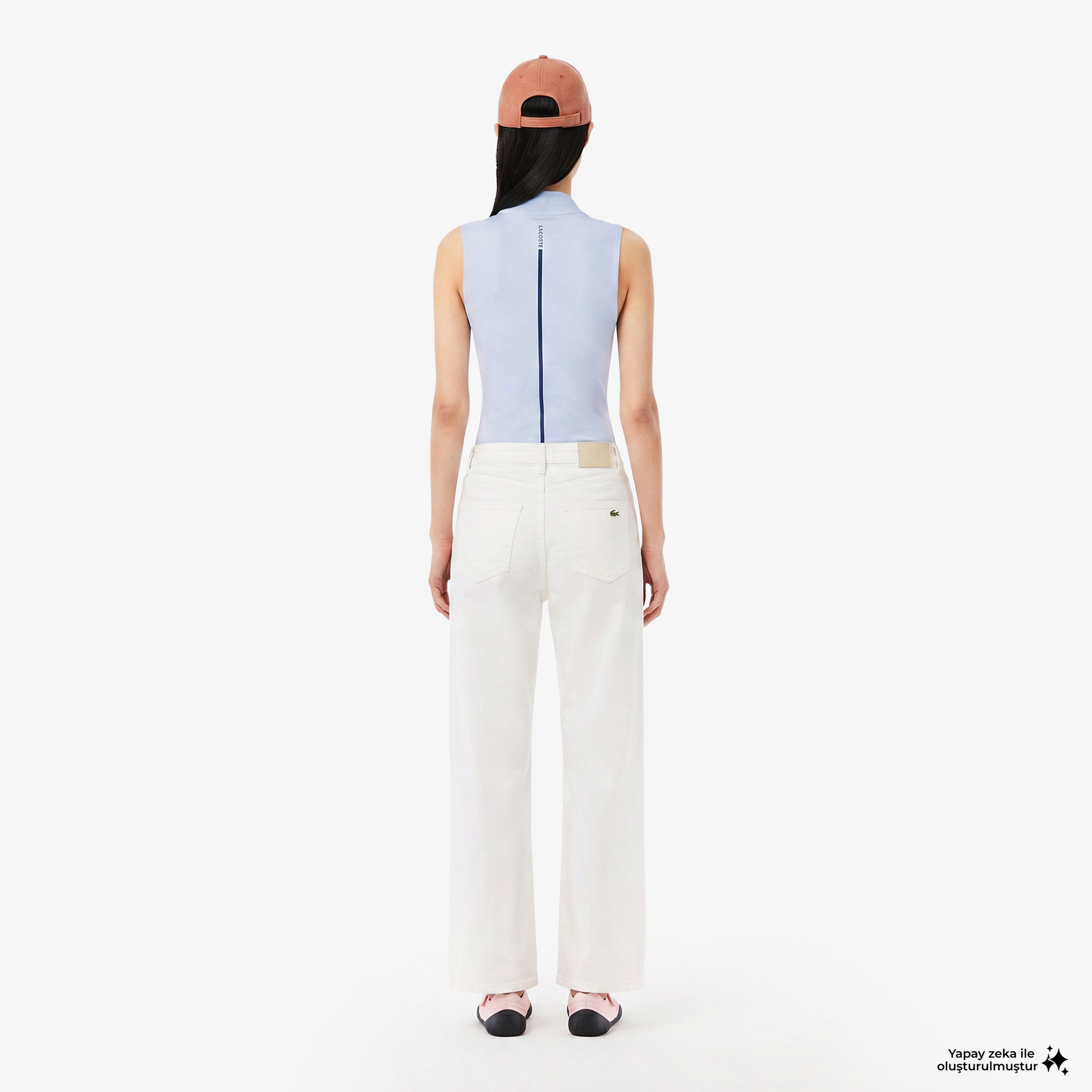 Lacoste Kadın Beyaz Pantolon