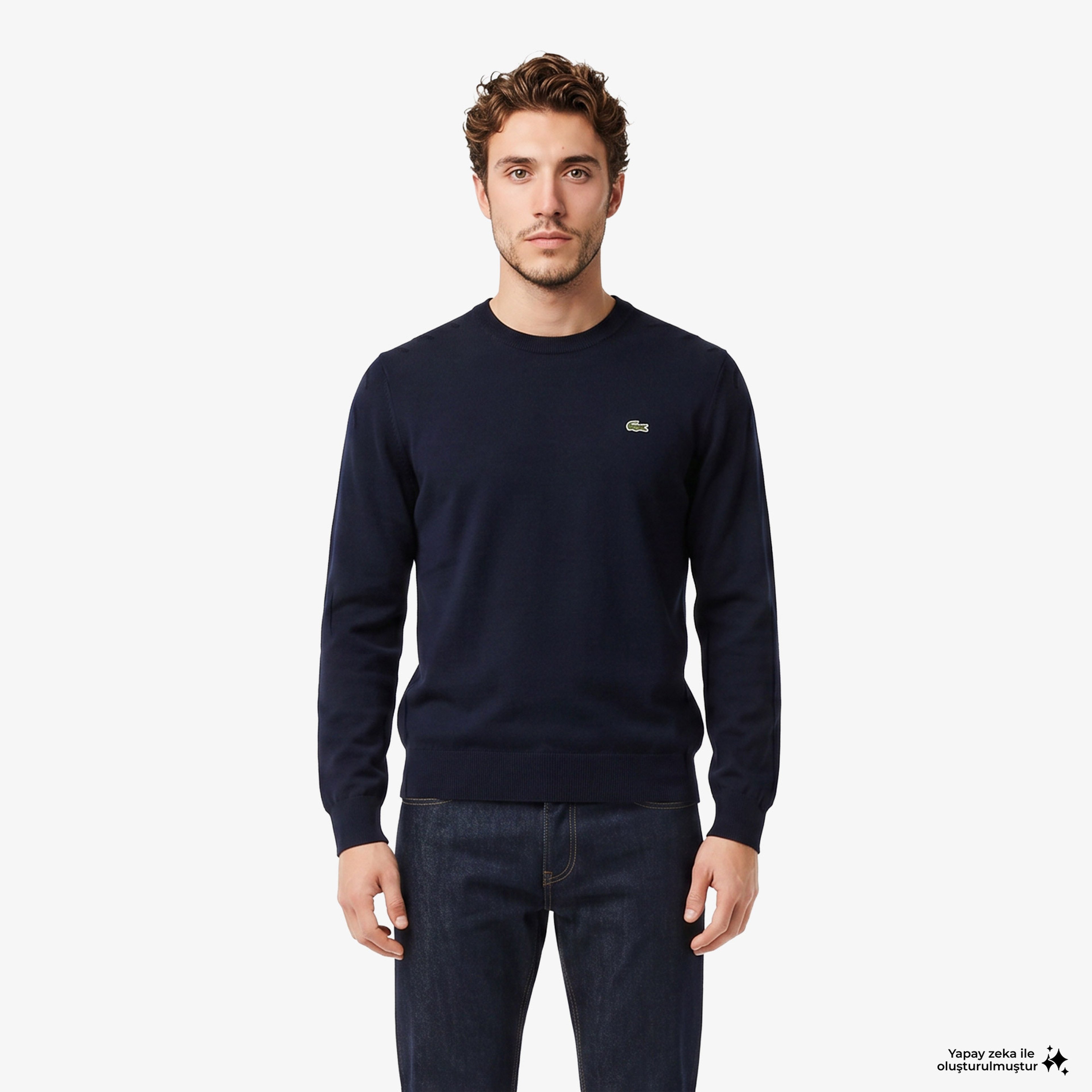 Lacoste Erkek Lacivert Triko