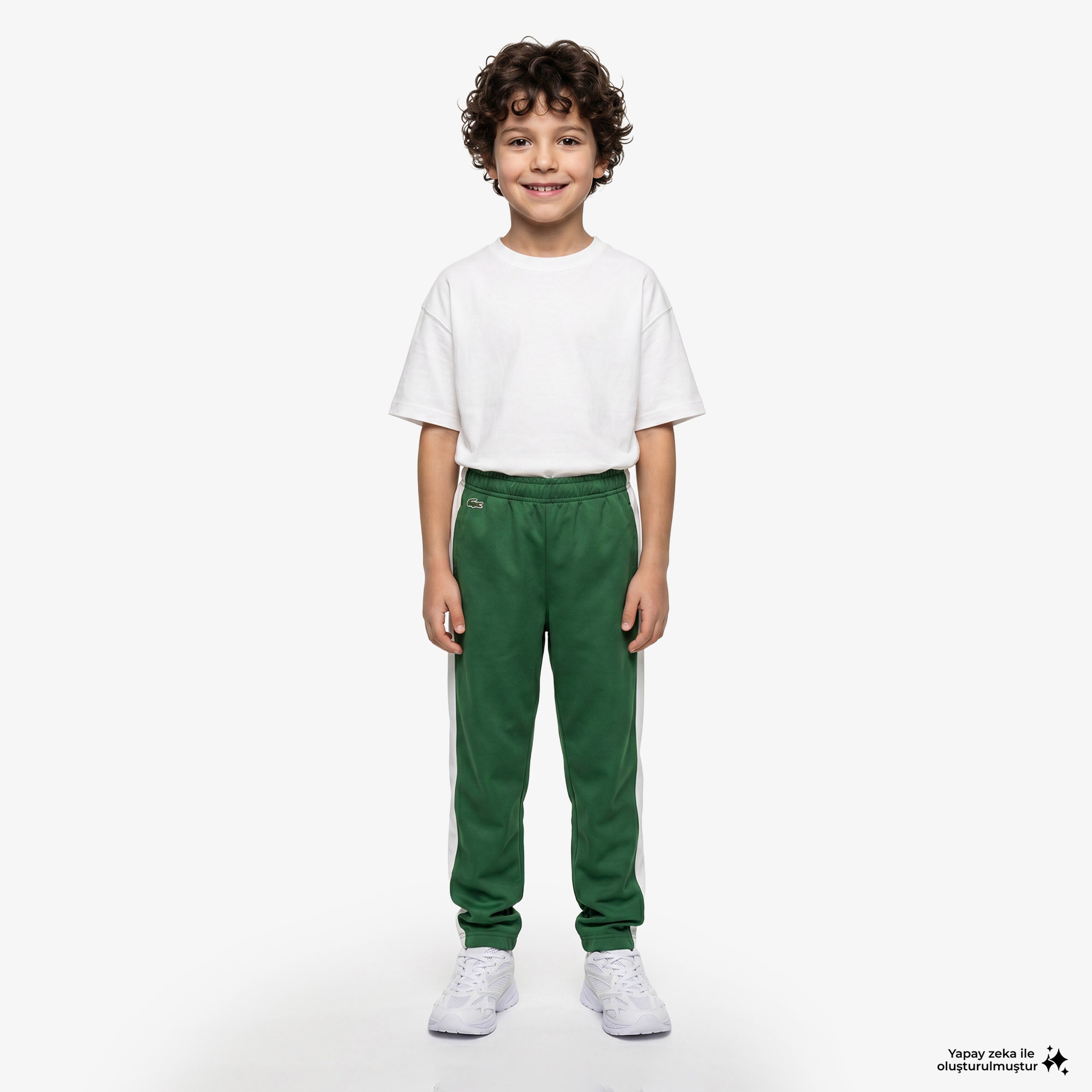 Lacoste Sportsuit Colorblock Track Çocuk Yeşil Eşofman Altı