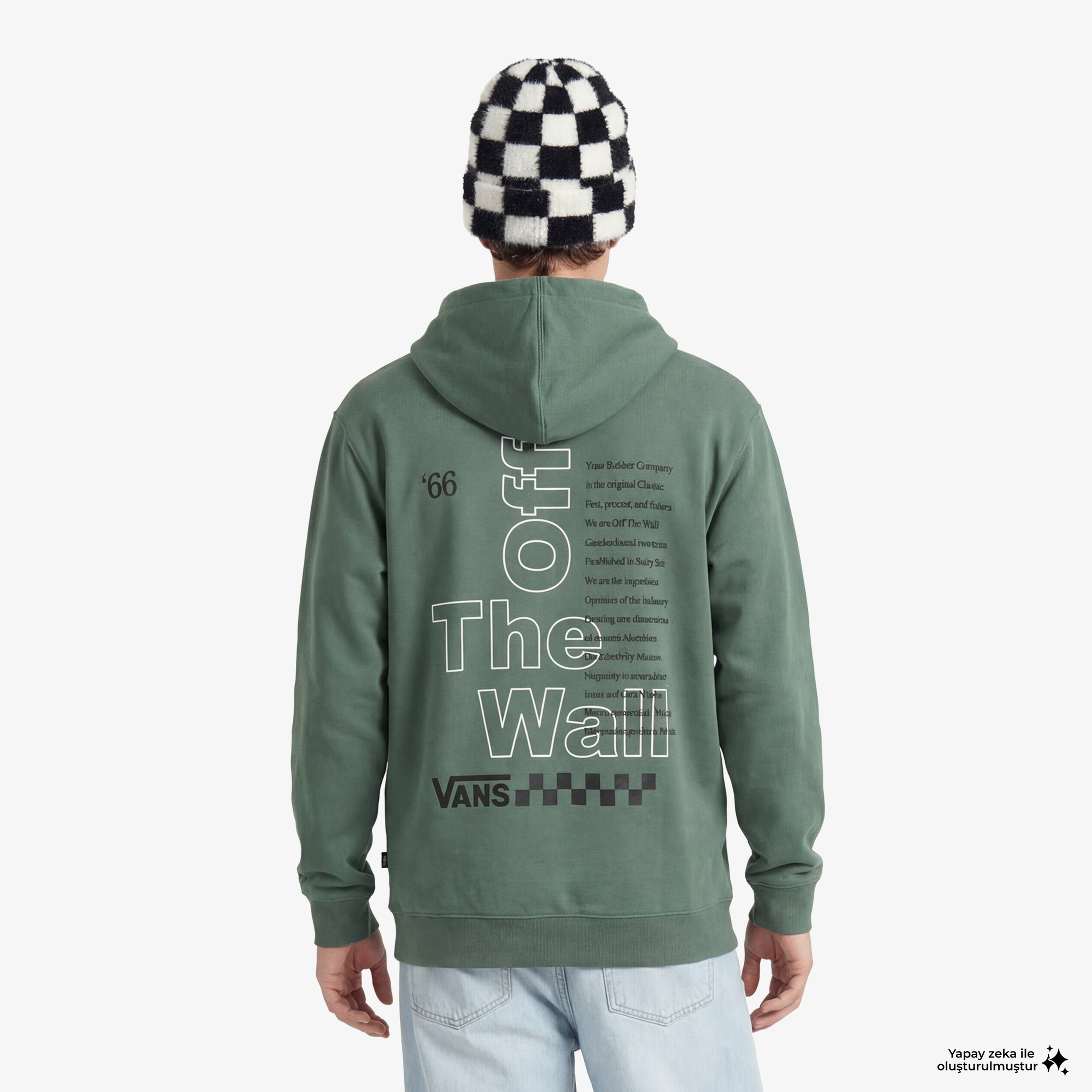 Vans Posted Loose Pullover Erkek Yeşil Sweatshirt