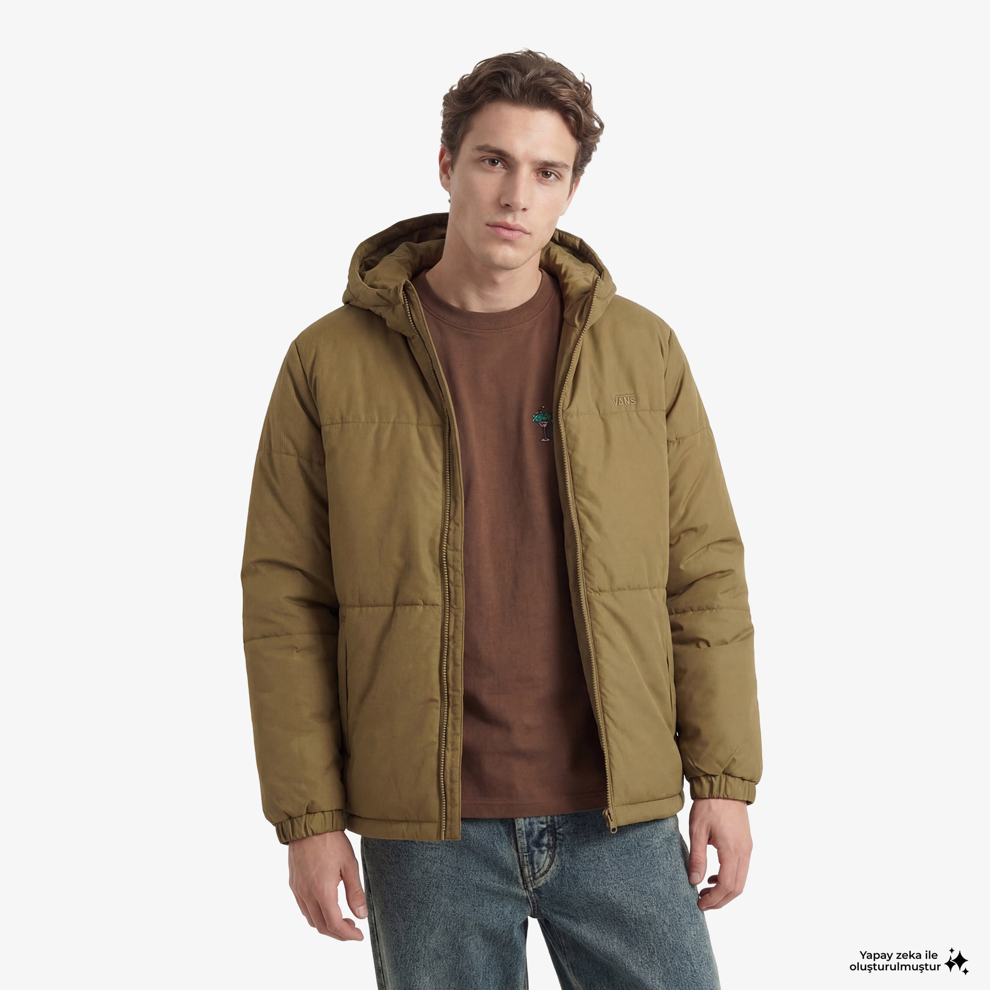 Vans Mte Norrıs Puffer Erkek Haki Ceket