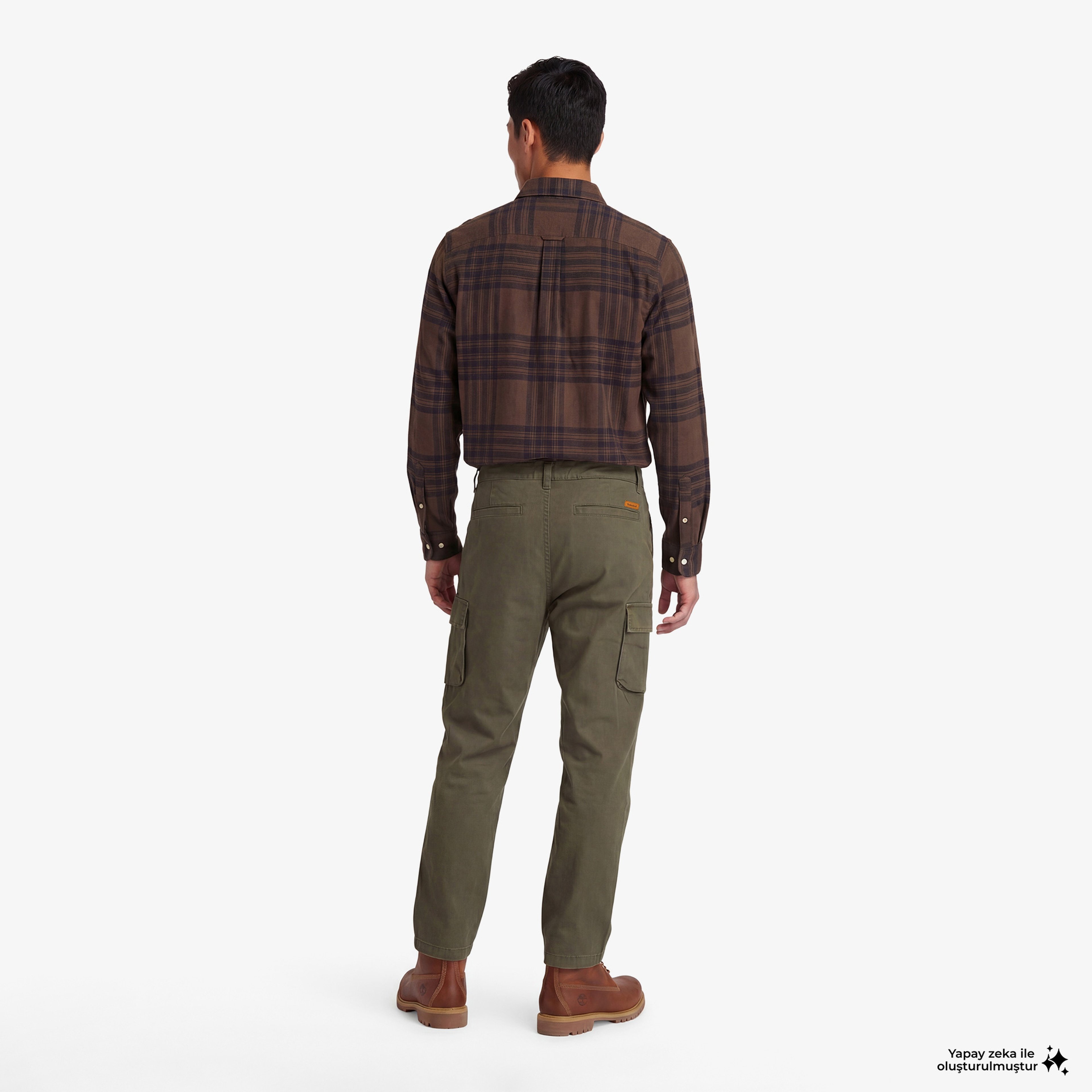 Timberland Brookline Twill Cargo Erkek Yeşil Pantolon
