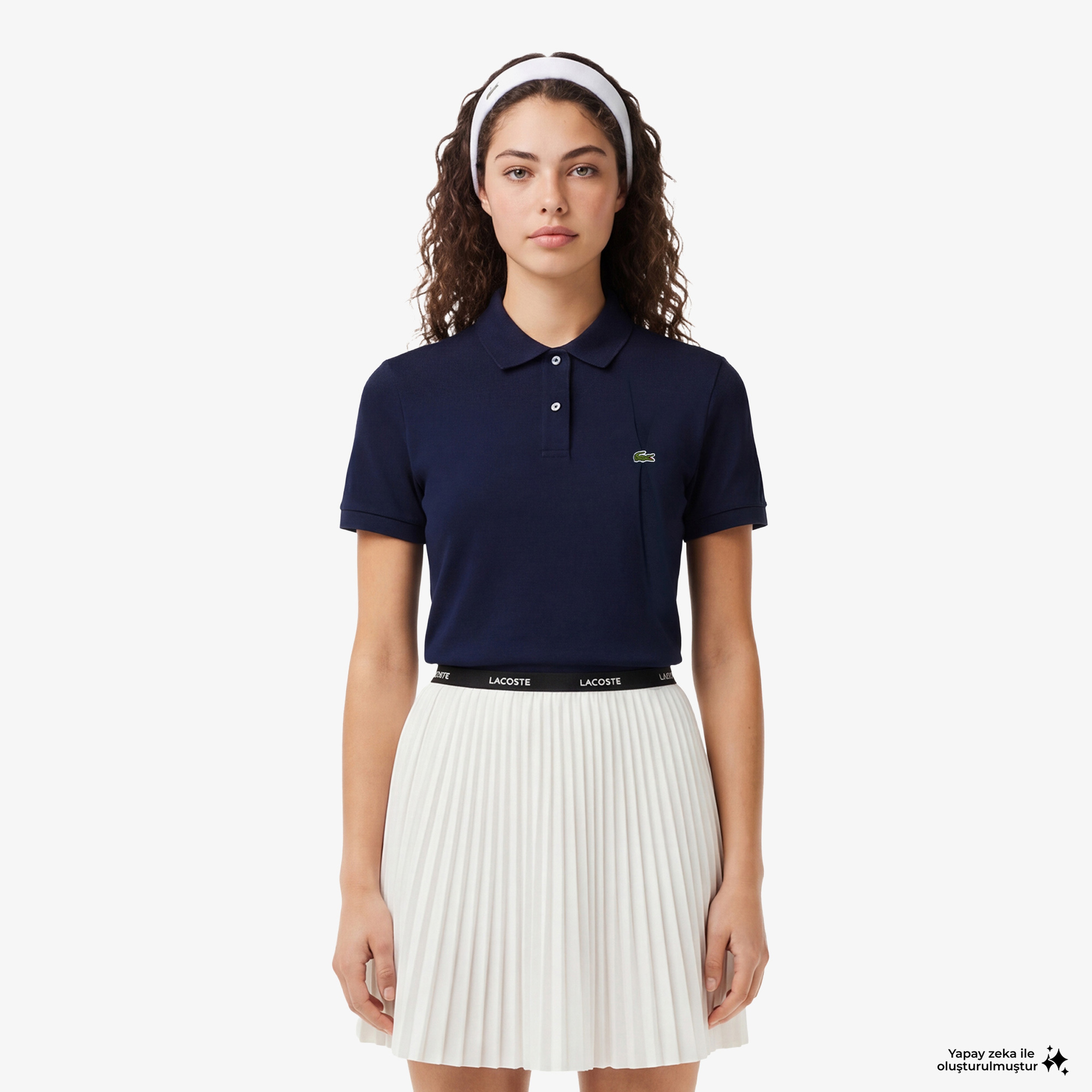 Kadın Regular Fit Organik Pamuk Lacivert Polo