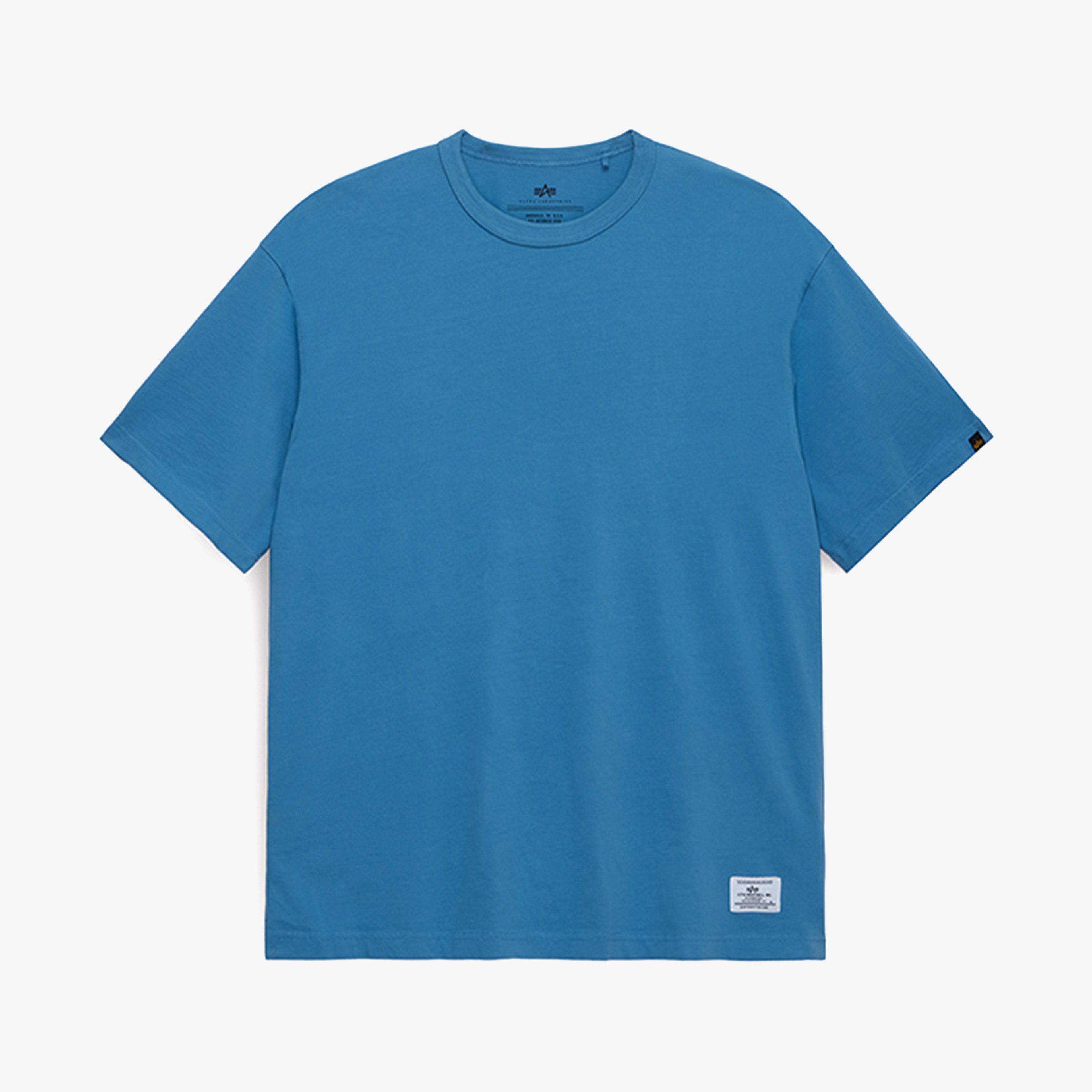 Alpha Industries Essential Erkek Mavi T-Shirt