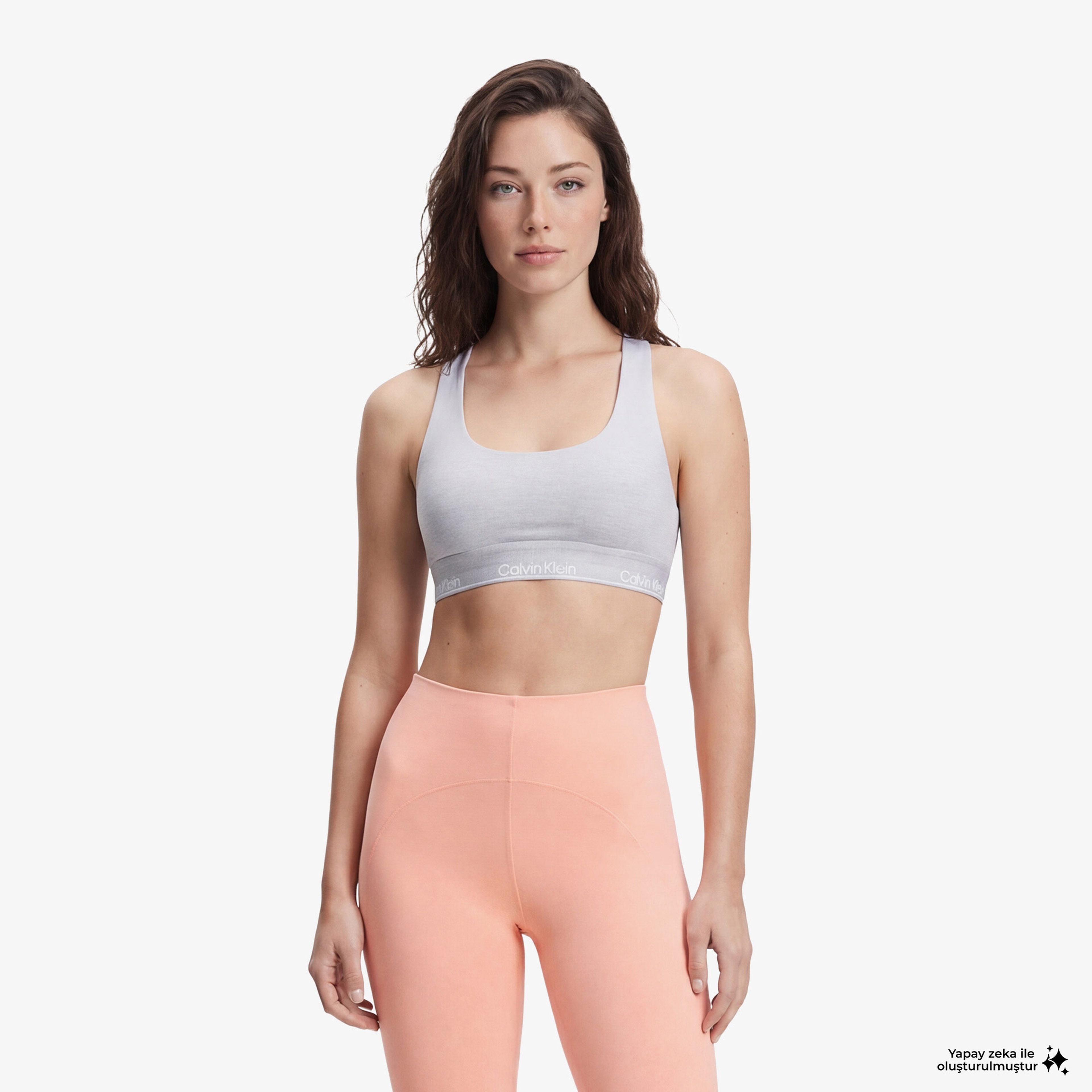 Calvin Klein Medium Kadın Gri Bra