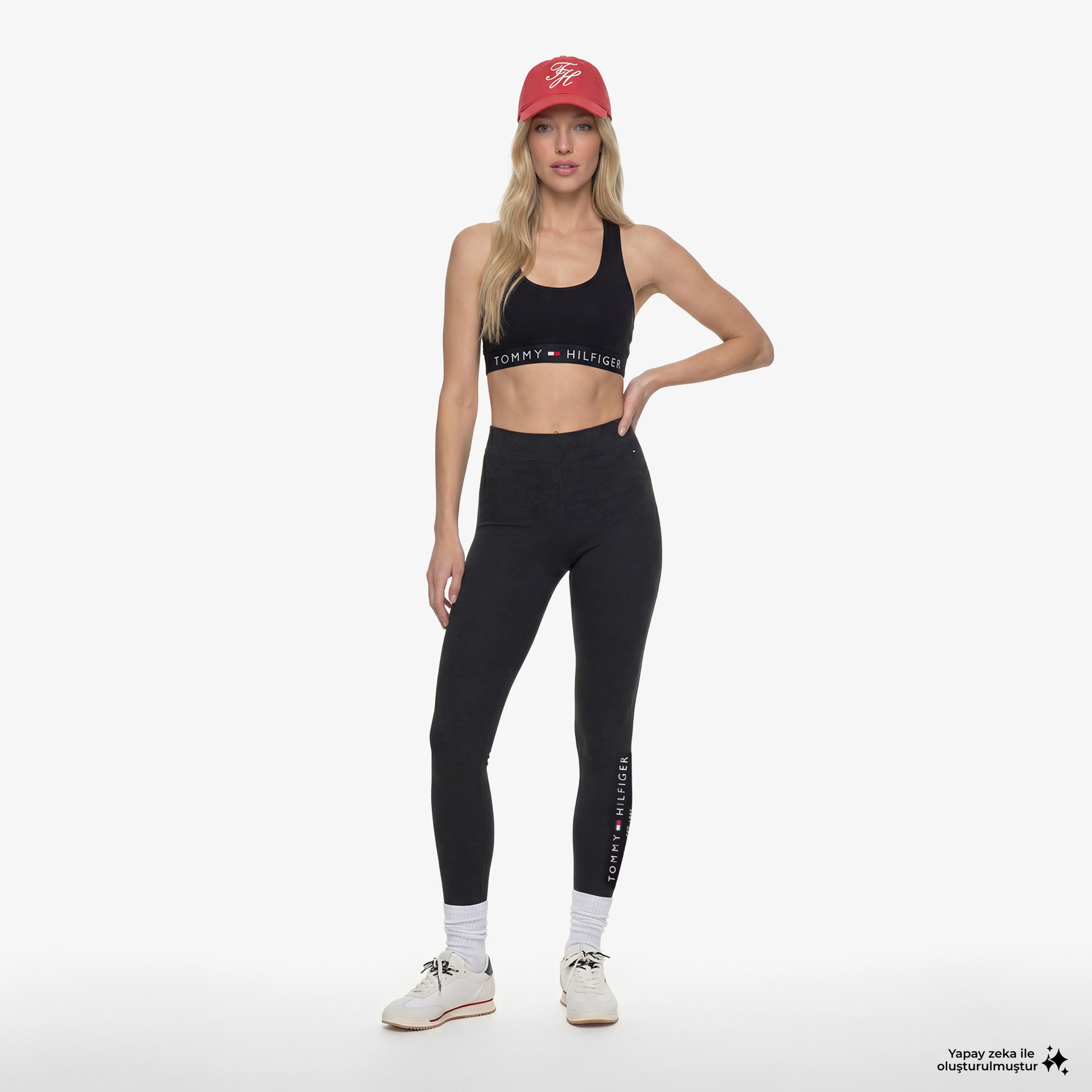 Tommy Hilfiger Kadın Siyah Tayt