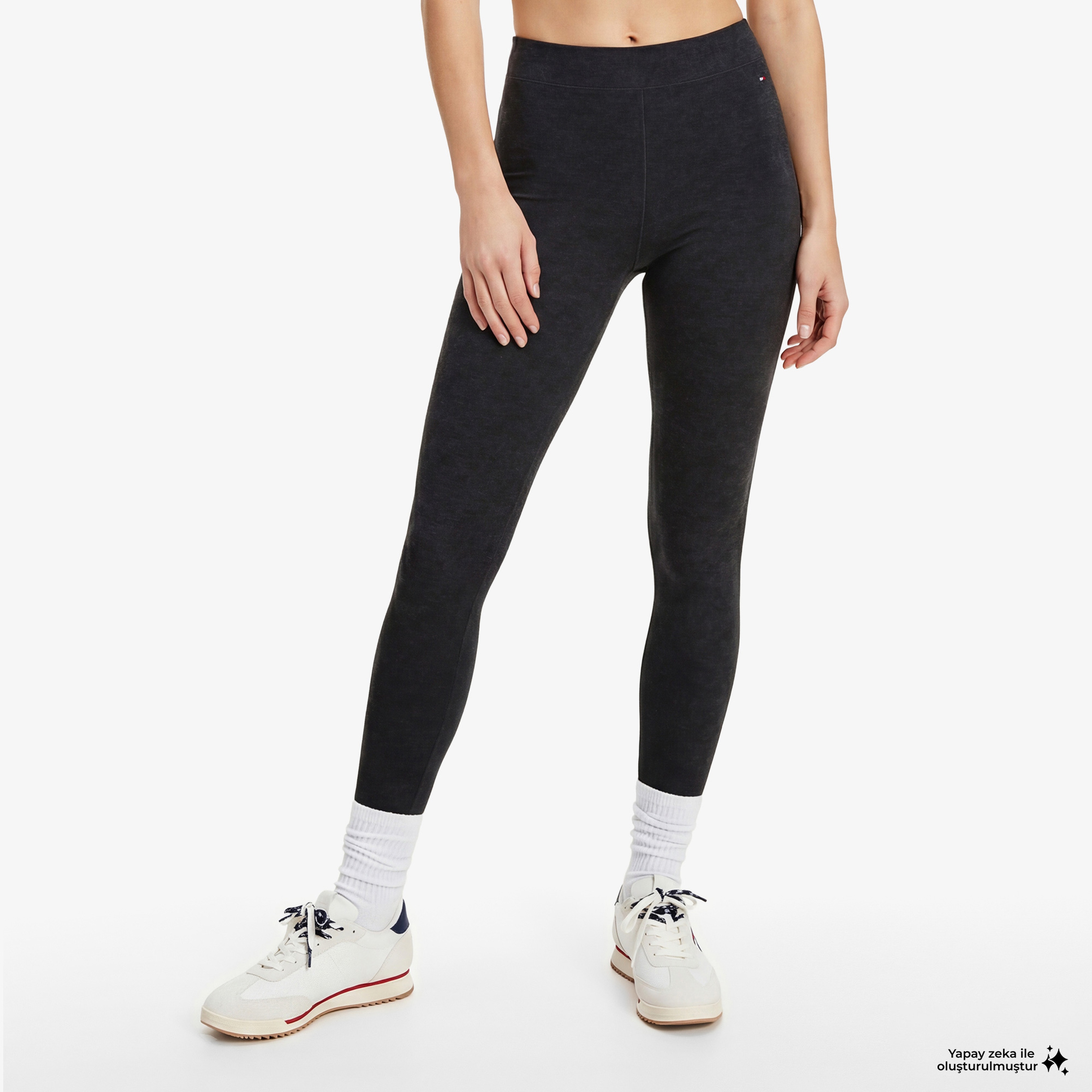 Tommy Hilfiger Kadın Siyah Tayt