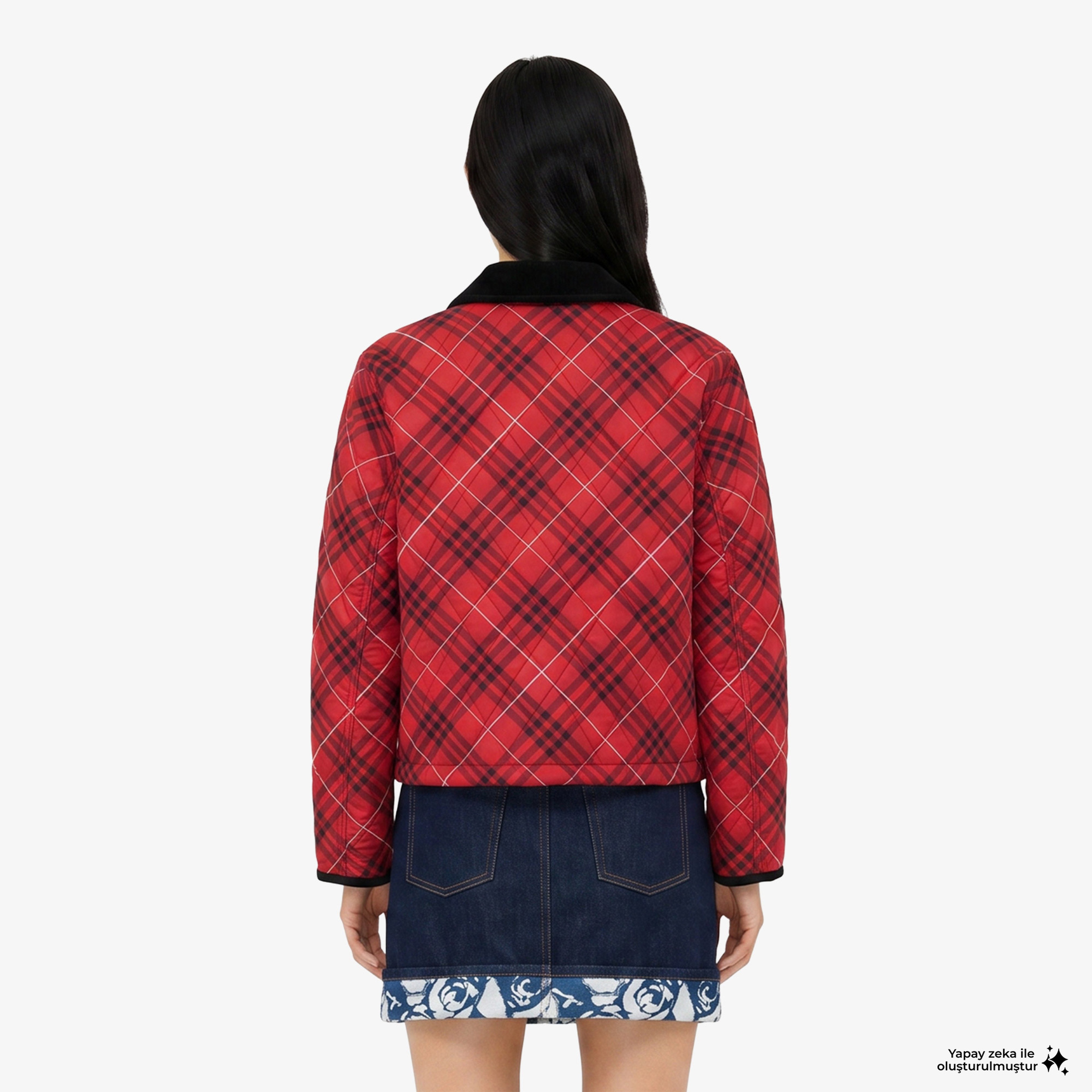 Burberry Kadın Kırmızı Mont