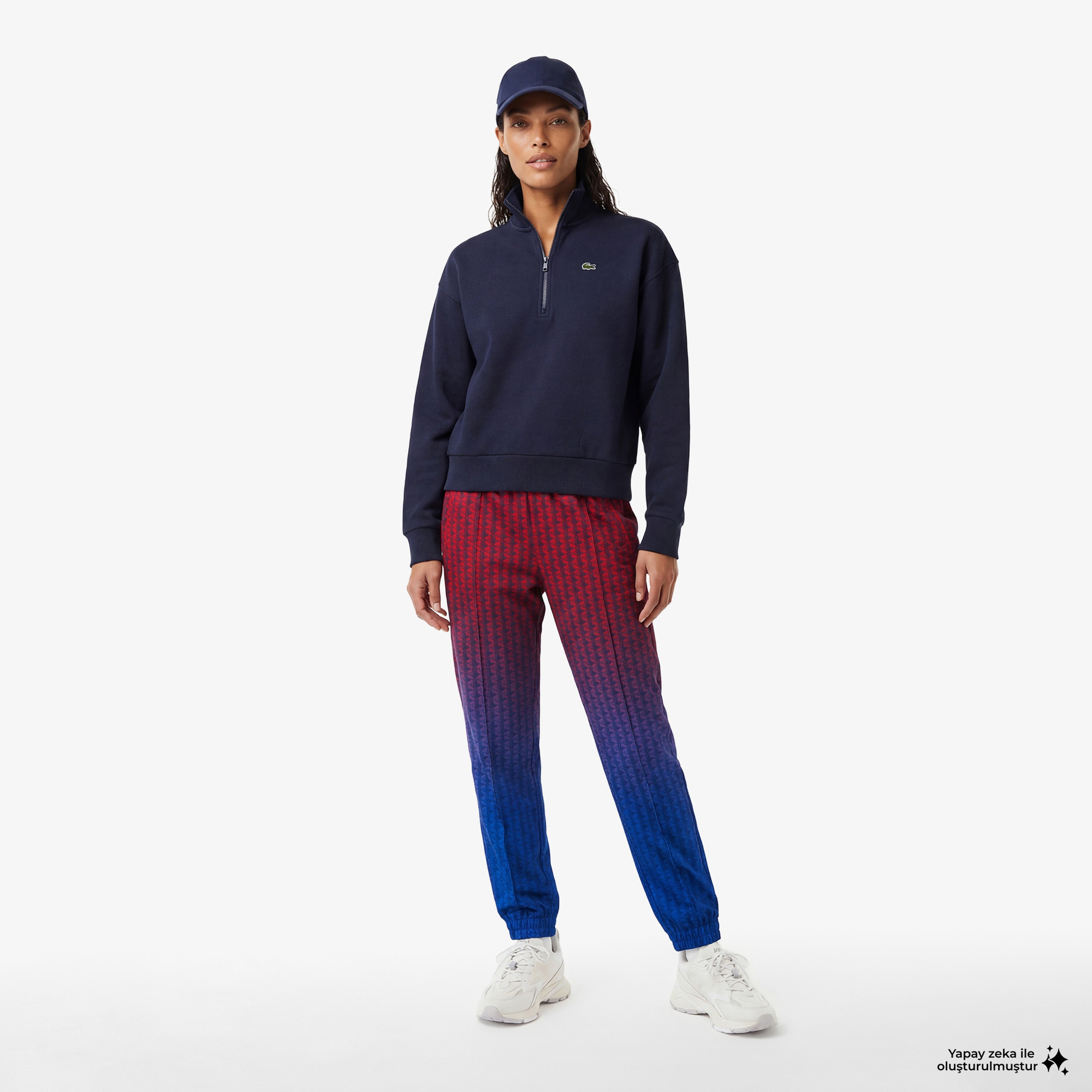 Kadın Jogger Monogram Renkli Eşofman Altı