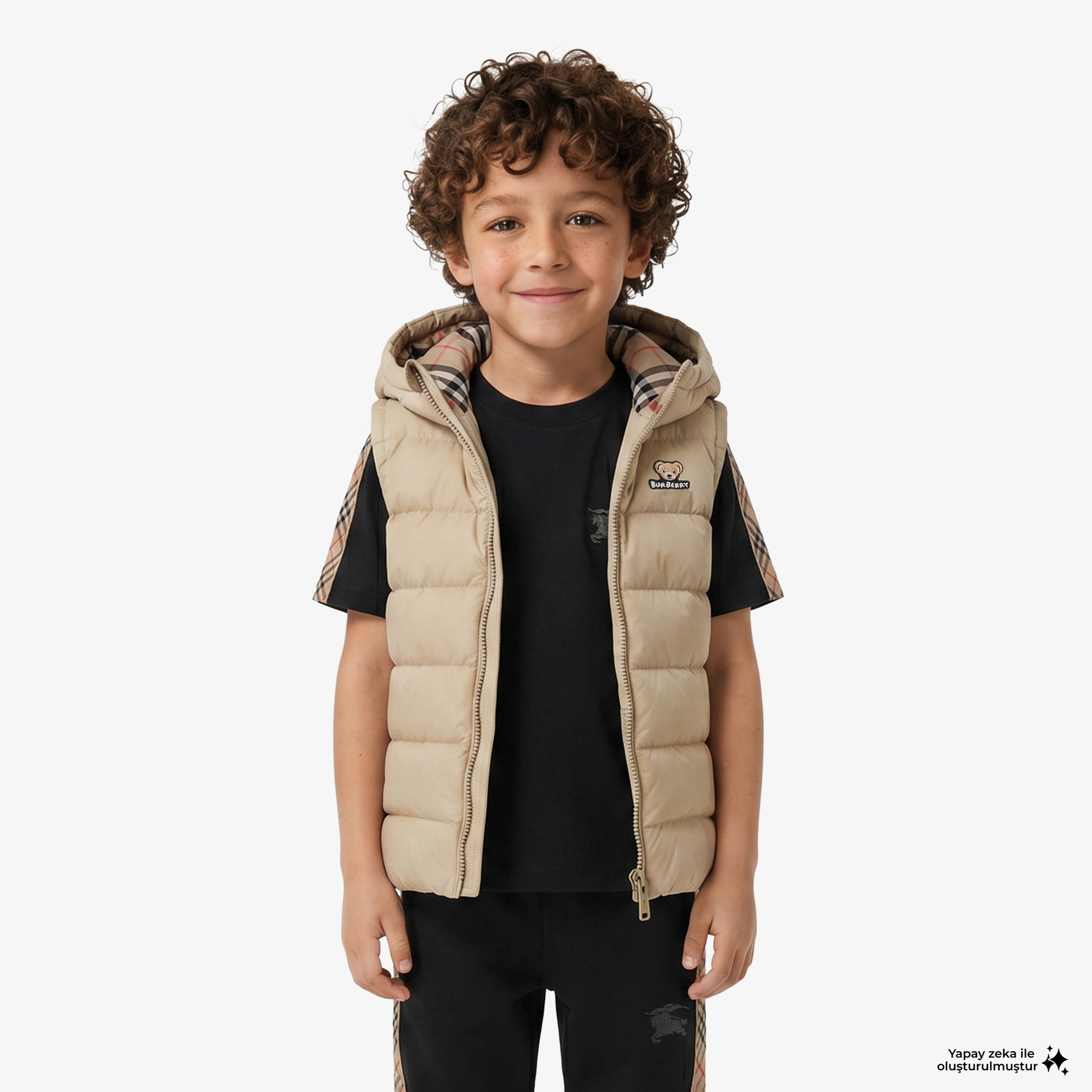 Burberry Çocuk Yeşil Mont