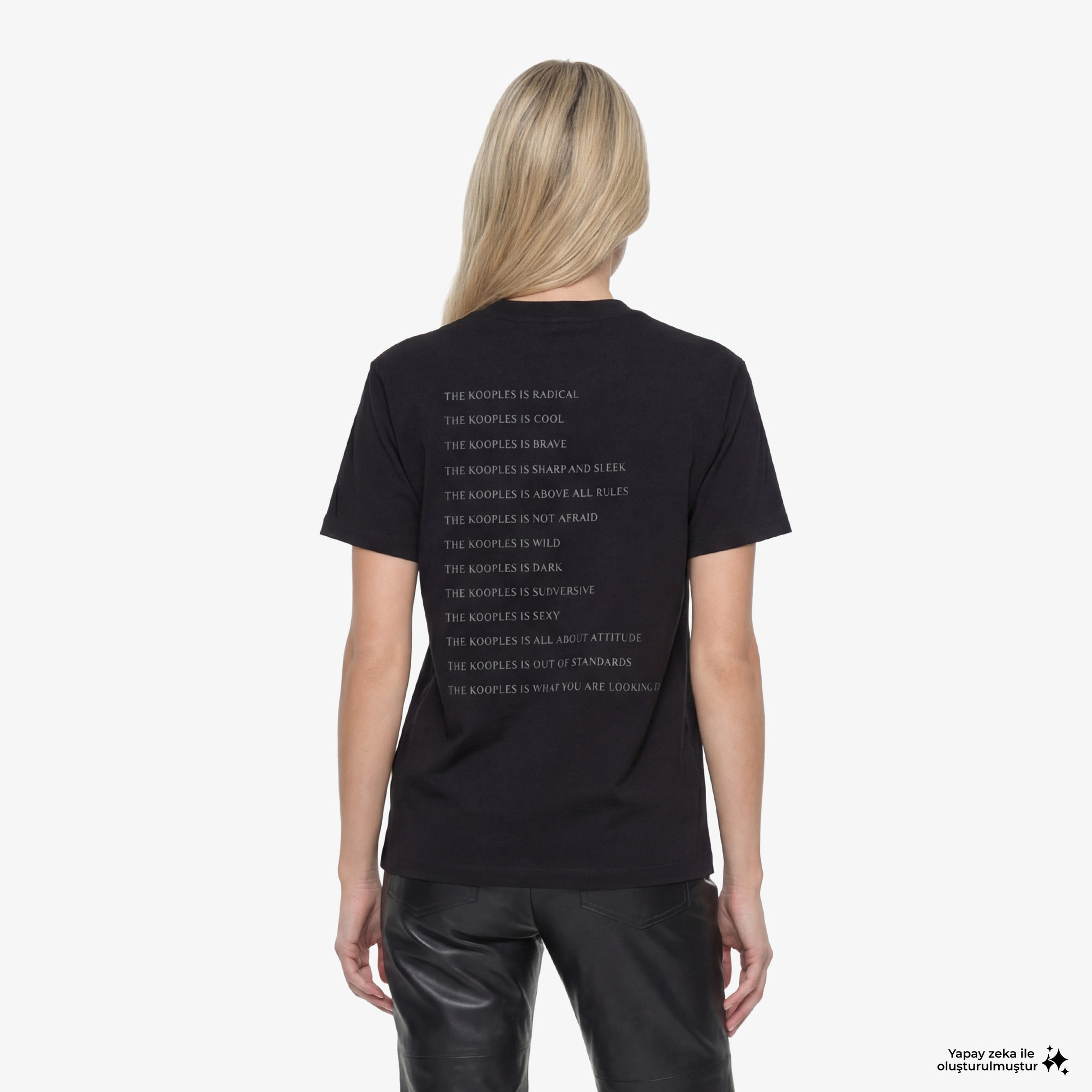 The Kooples What Is Kadın Siyah T-Shirt