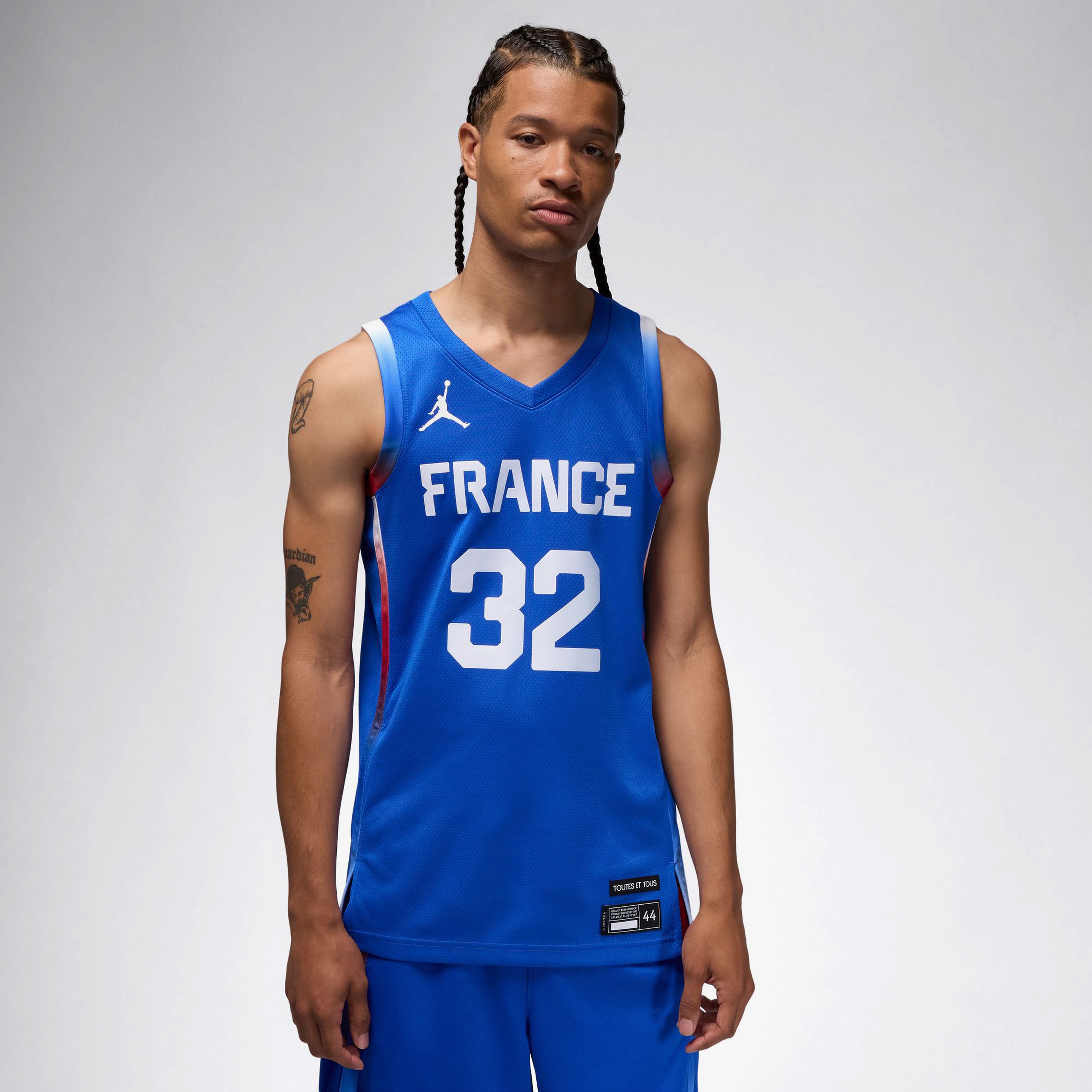 Nike Victor Wembanyama France Limited Road Erkek Mavi Basketbol Forması