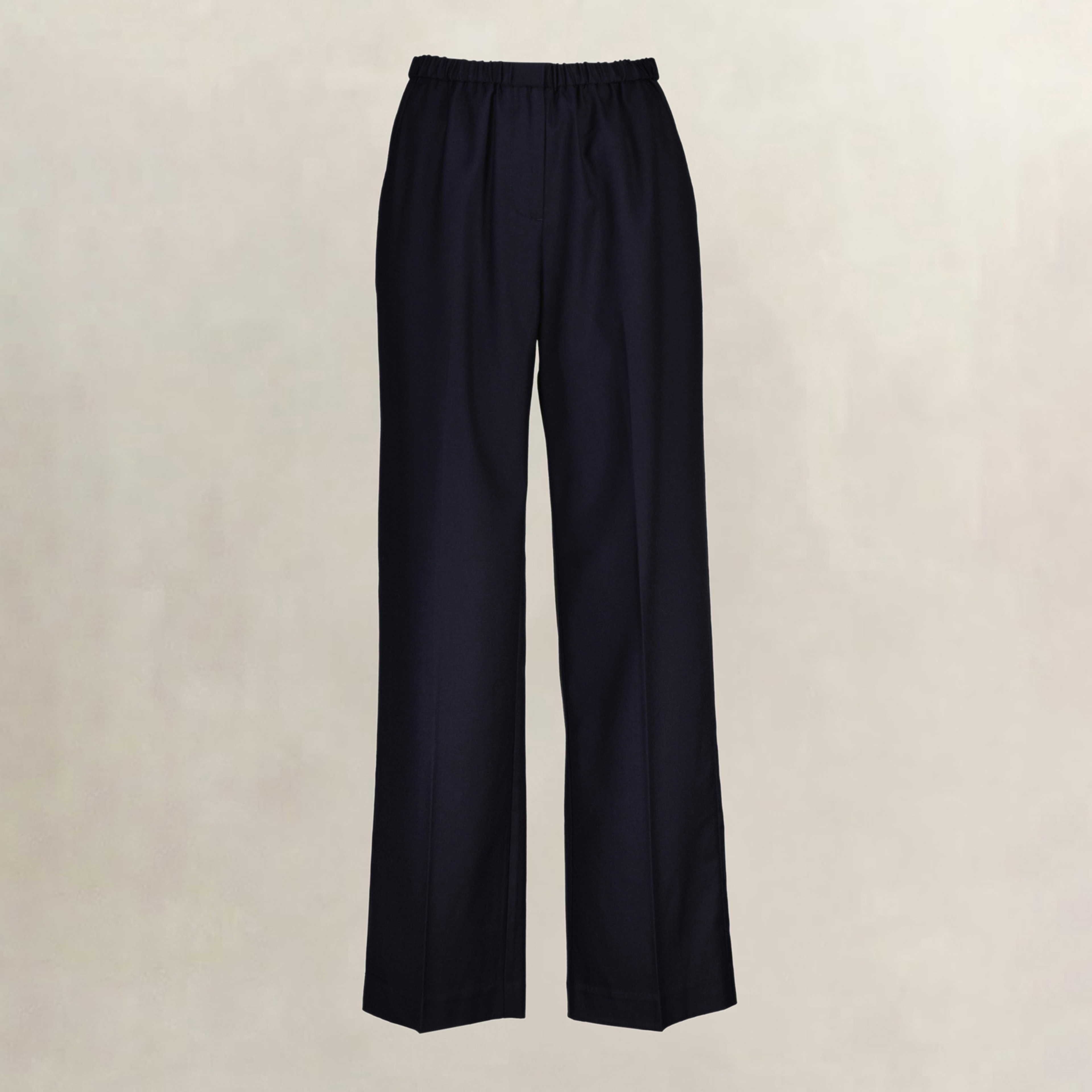 GANT Kadın Lacivert Relaxed Fit Yün Pantolon