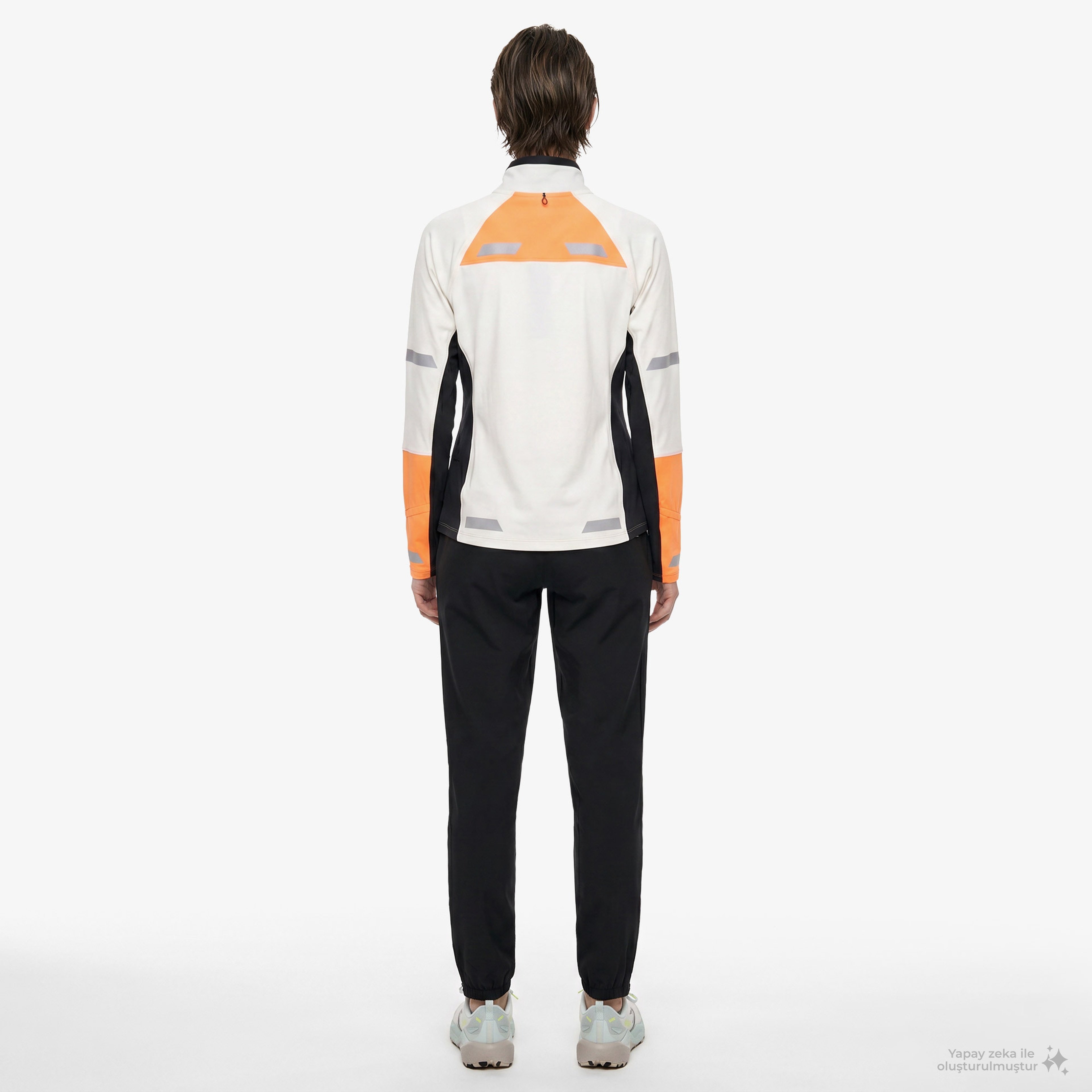 Brooks Run Visible 1/2 Zip 2.0 Kadın Beyaz T-Shirt