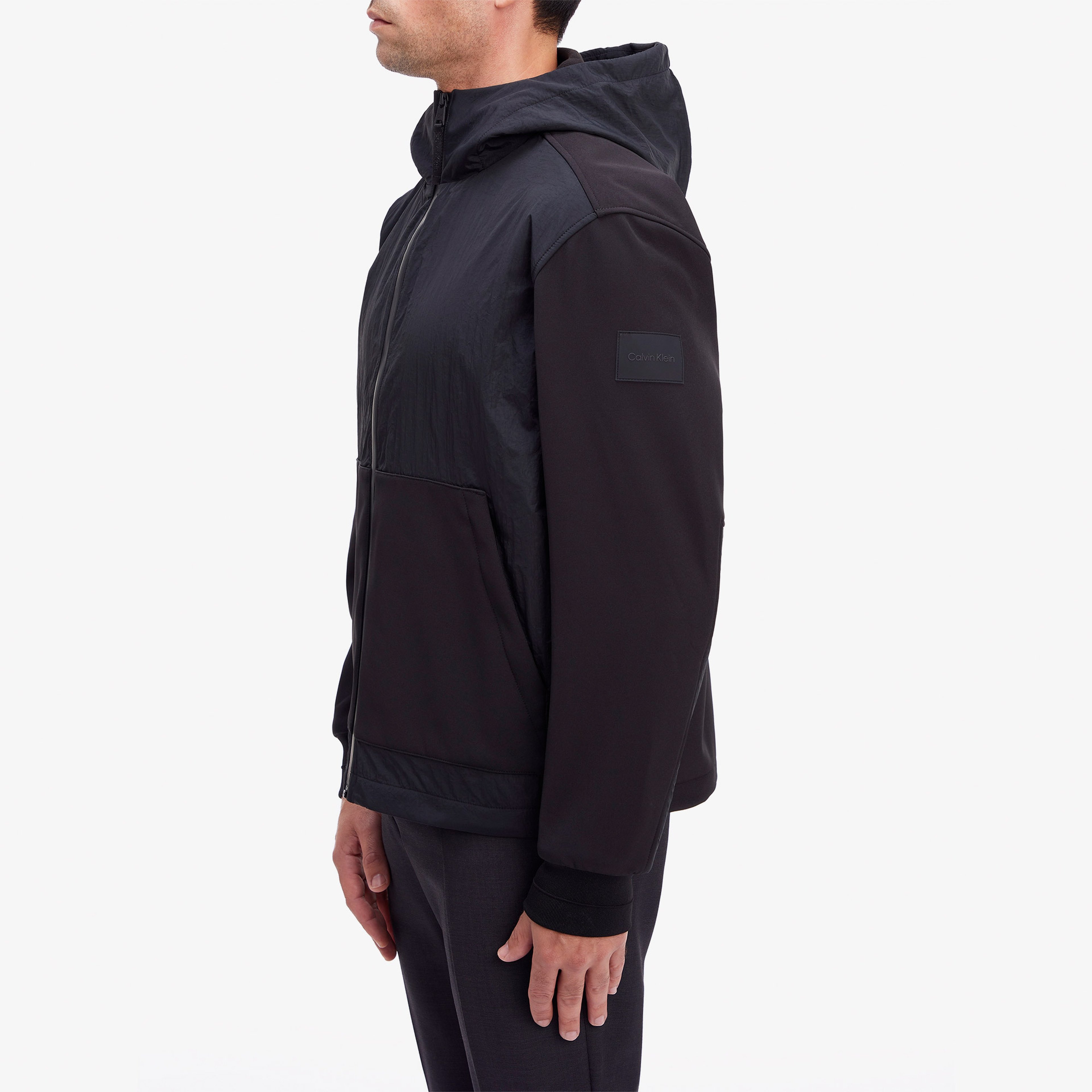 Calvin Klein Woven Jackets Erkek Siyah Ceket