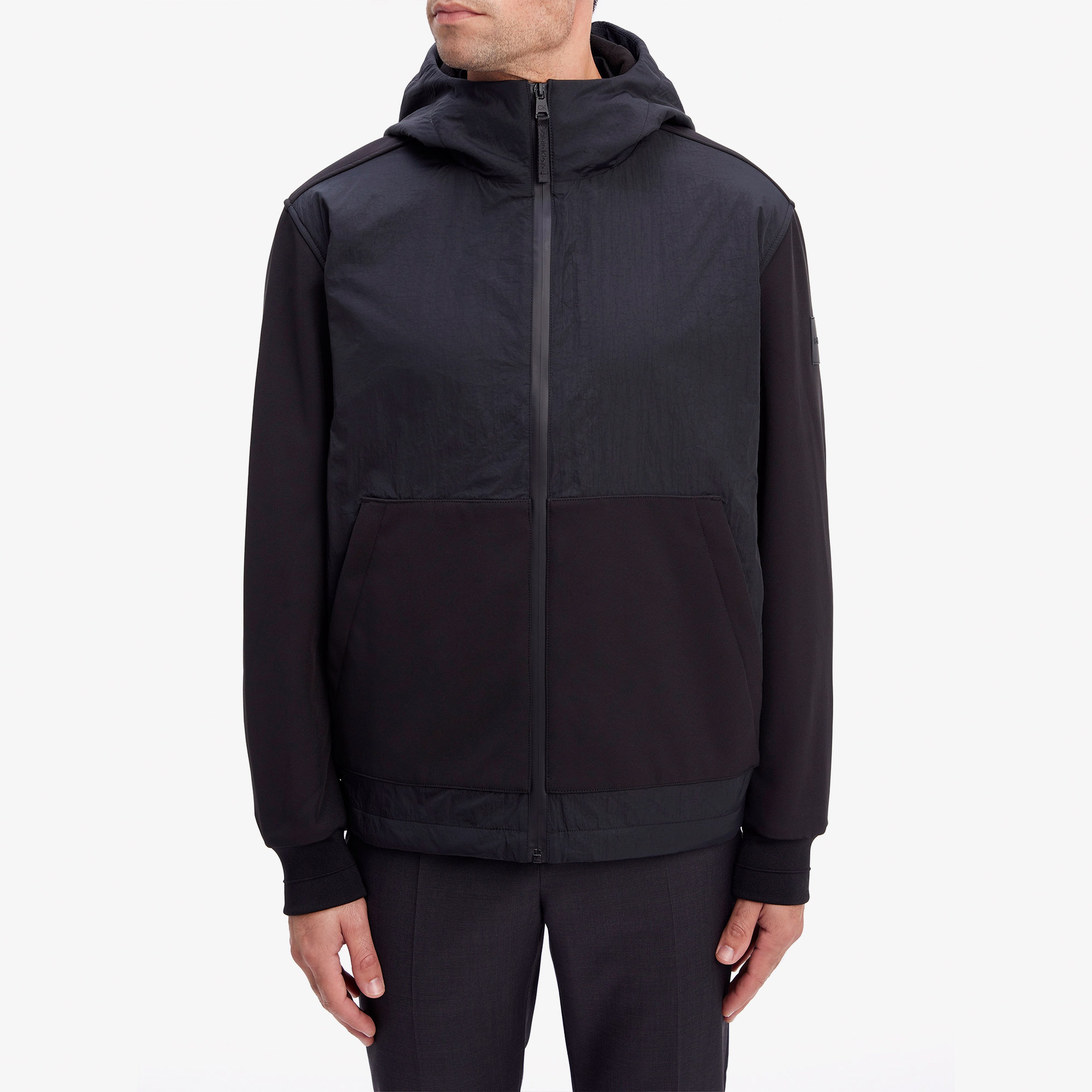 Calvin Klein Woven Jackets Erkek Siyah Ceket
