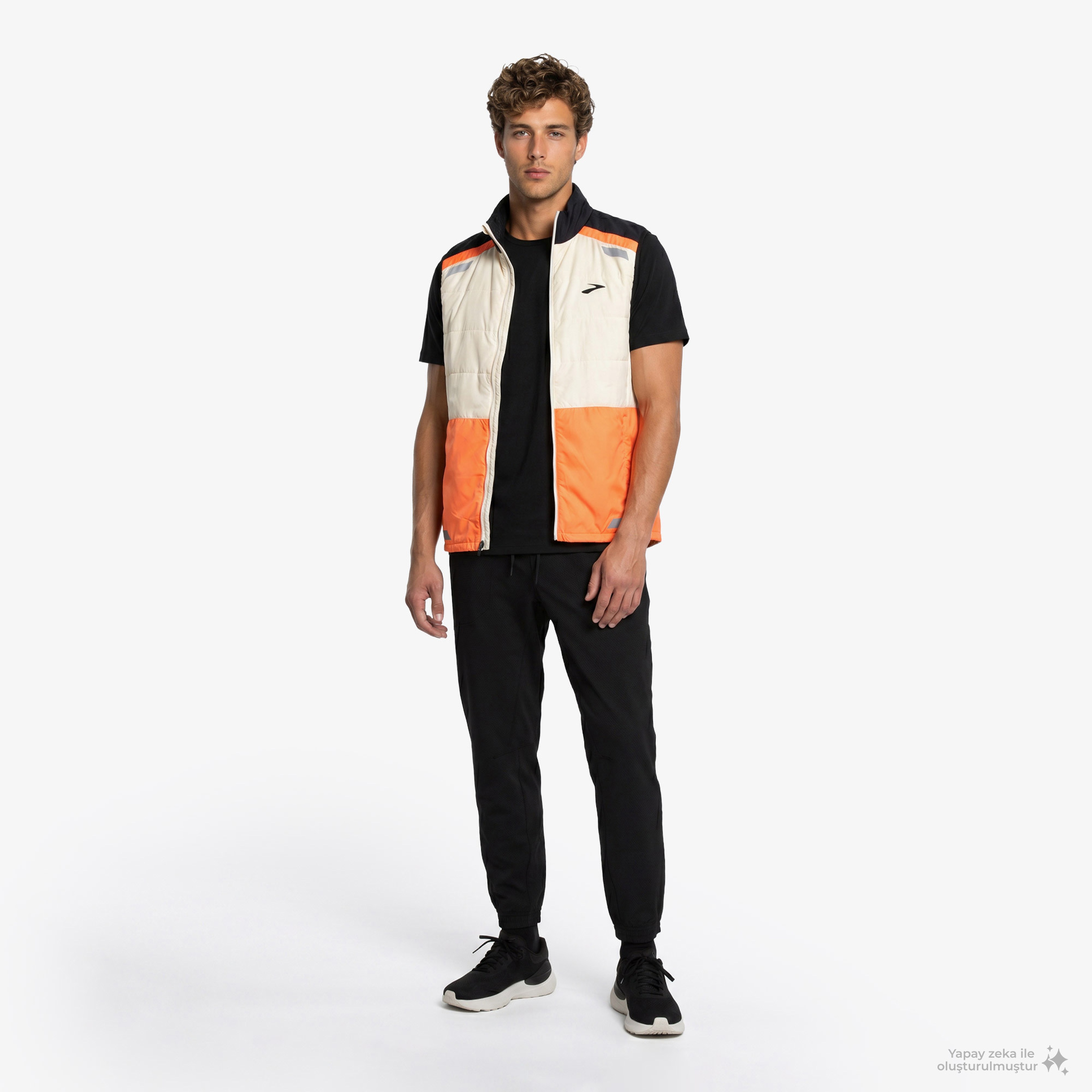 Brooks Run Visible Insulated Vest 2.0 Erkek Beyaz Yelek